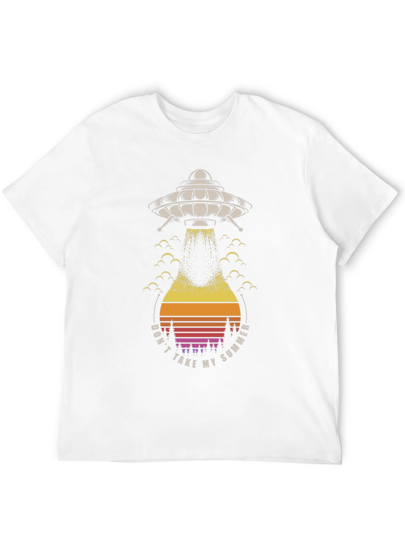 UFO Summer Abduction Graphic Tee - Black