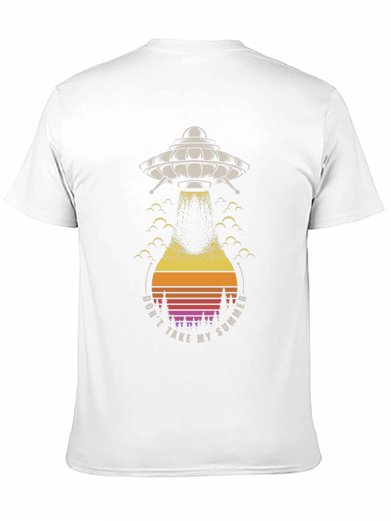 UFO Summer Abduction Graphic Tee - Black