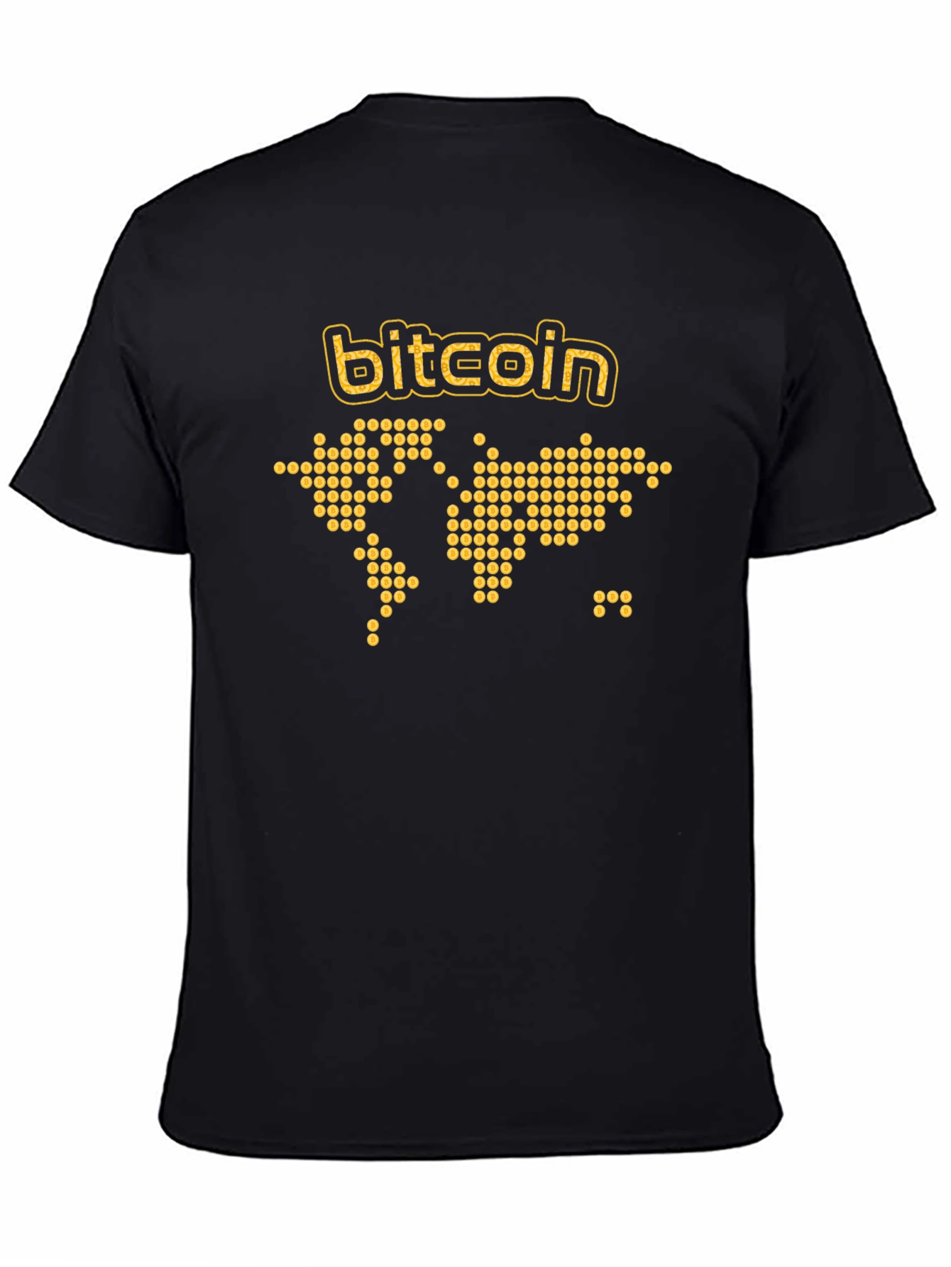 Bitcoin World Map T-Shirt - Crypto Currency Tee