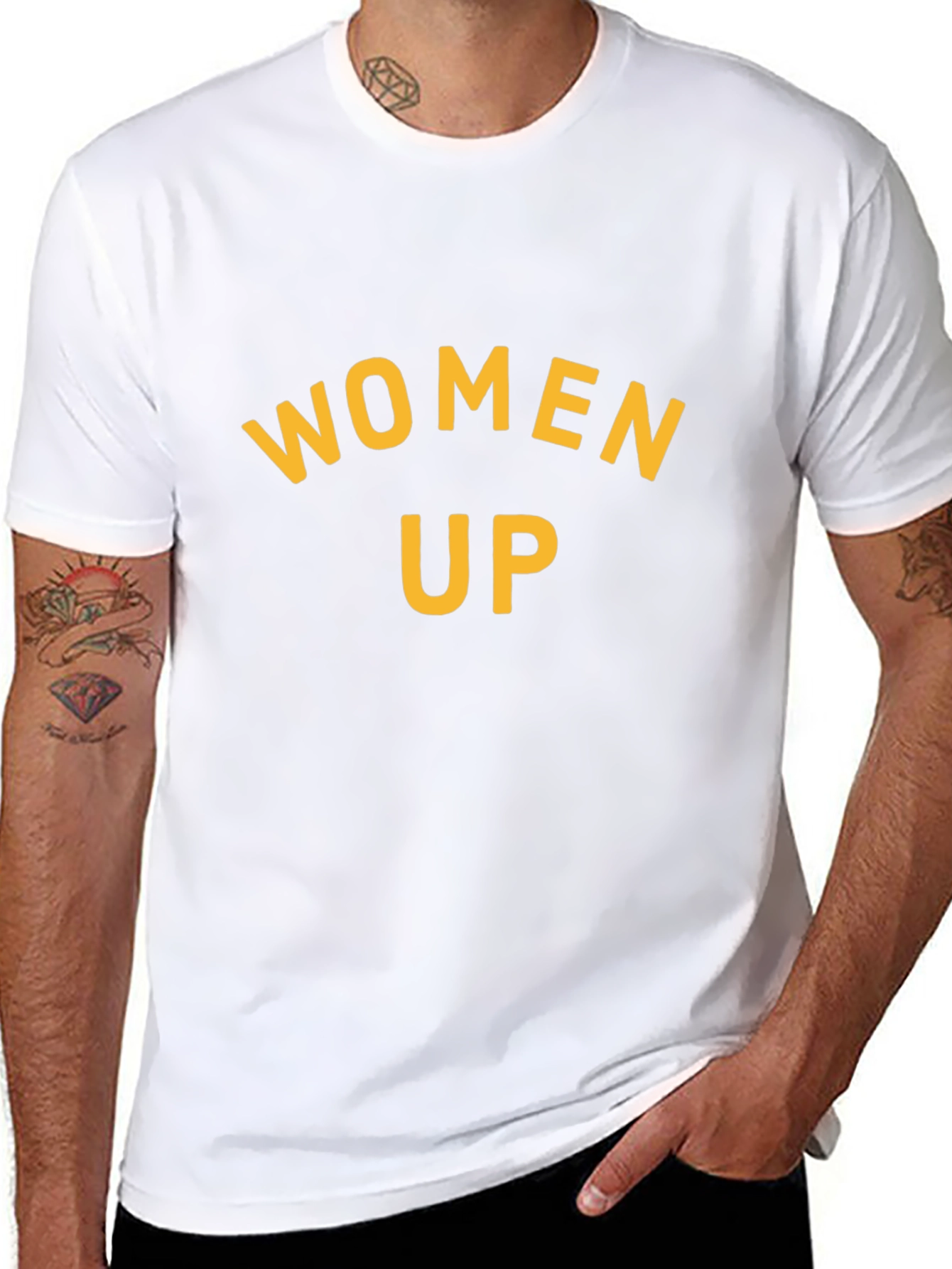 Women Up Graphic Tee - Empowering Design