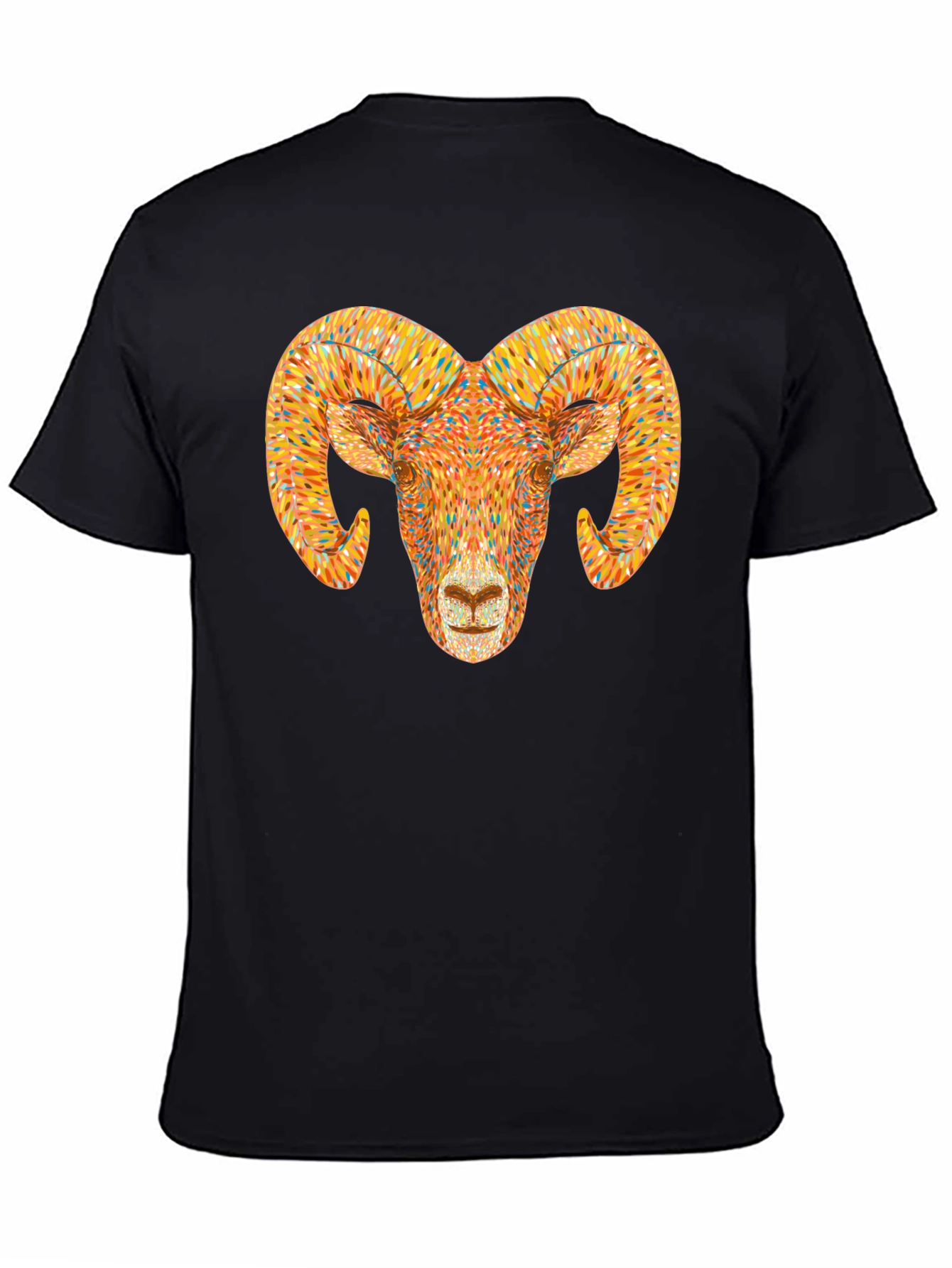 Ram Head Graphic T-Shirt - Bold Animal Tee