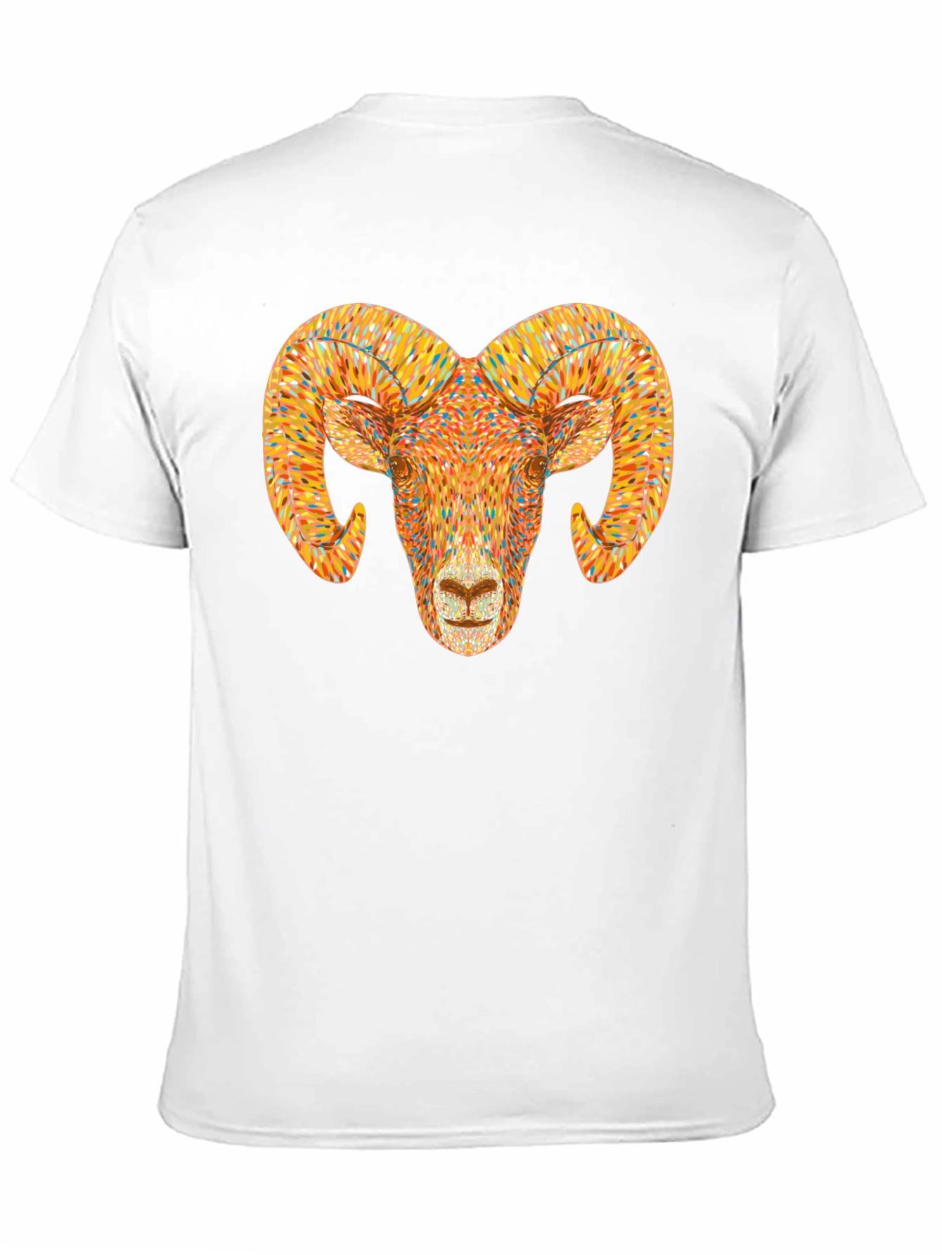 Ram Head Graphic T-Shirt - Bold Animal Tee
