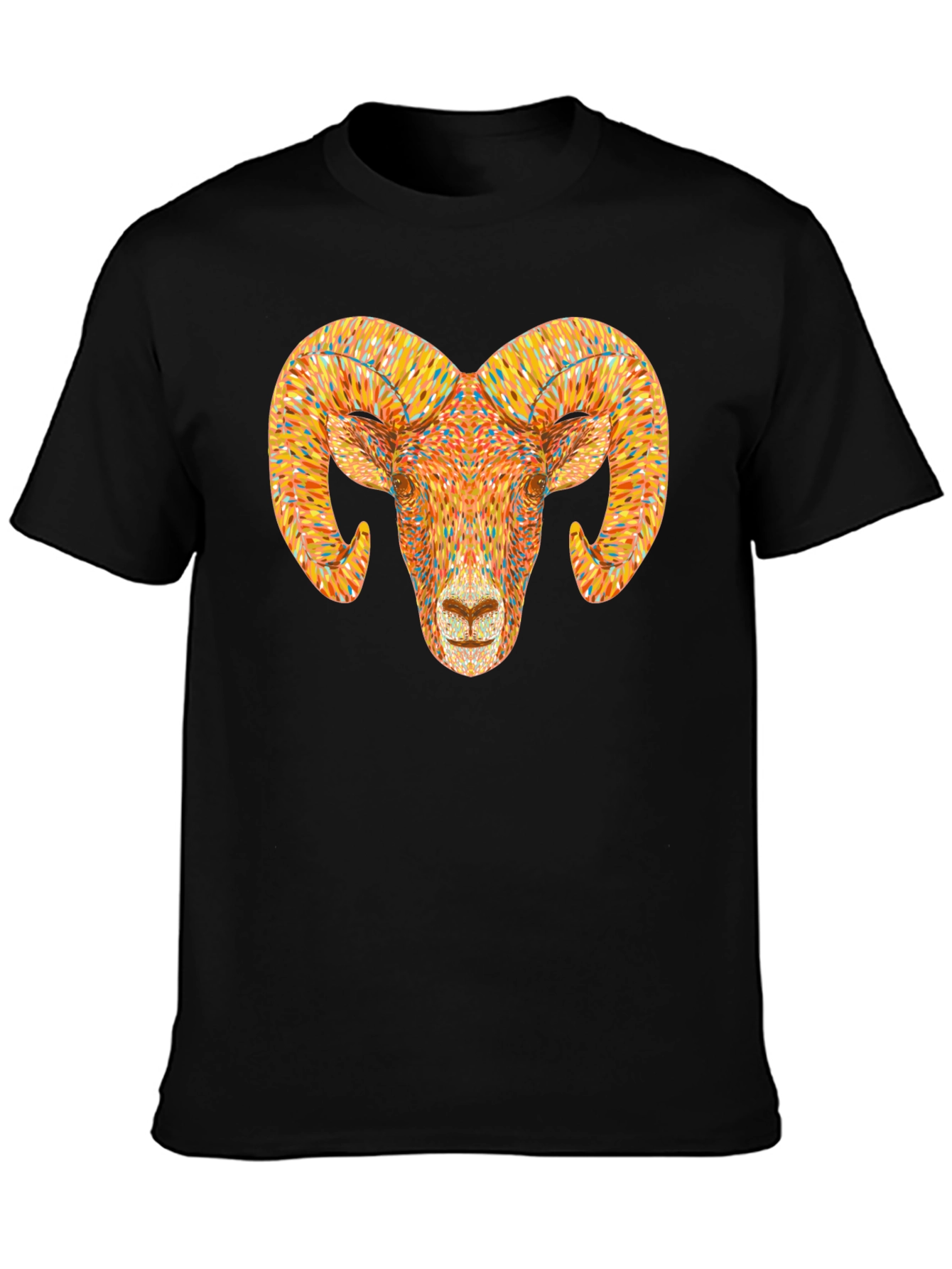 Ram Head Graphic T-Shirt - Bold Animal Tee