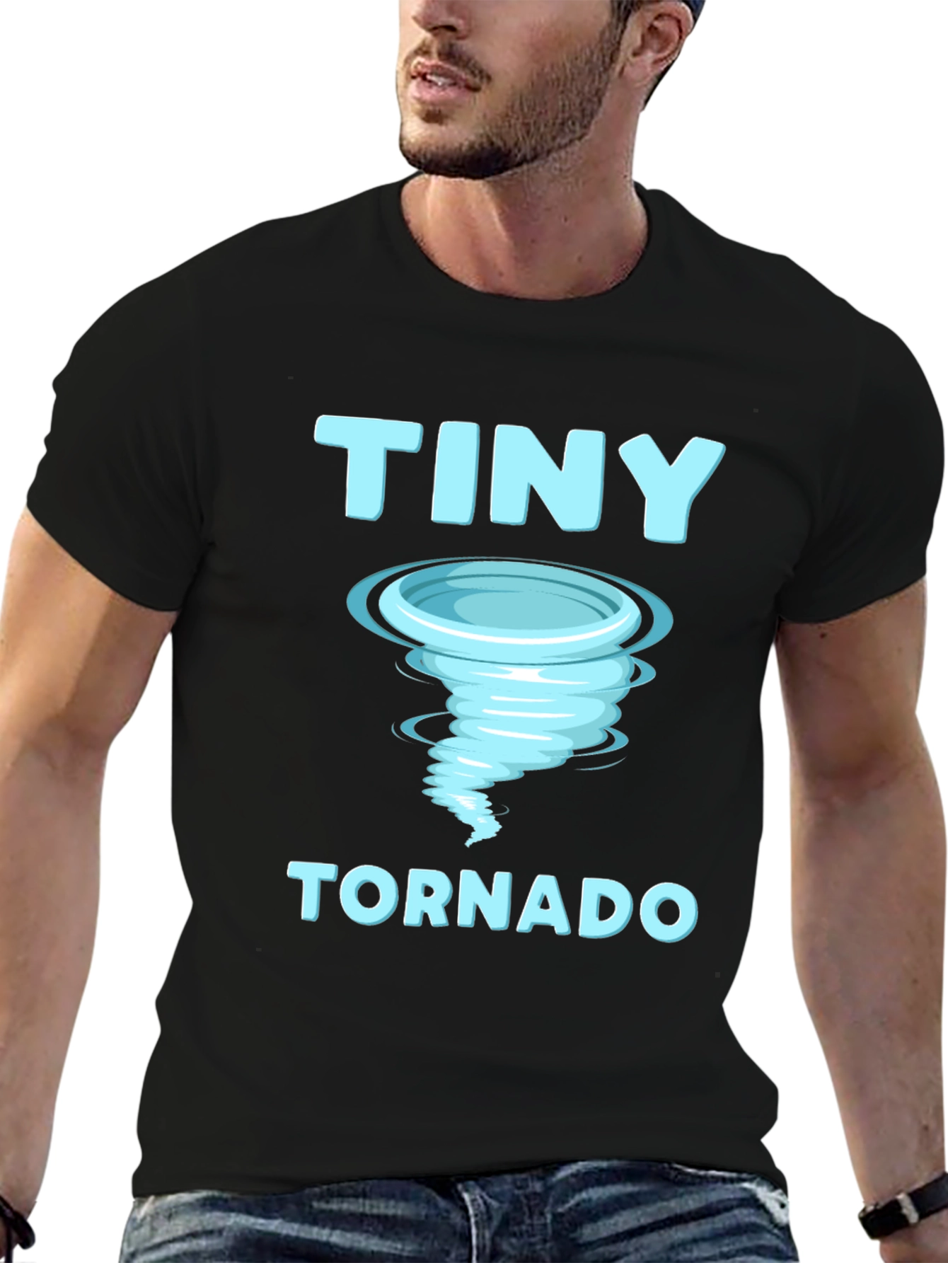 Tiny Tornado Graphic T-Shirt Novelty Weather Tee