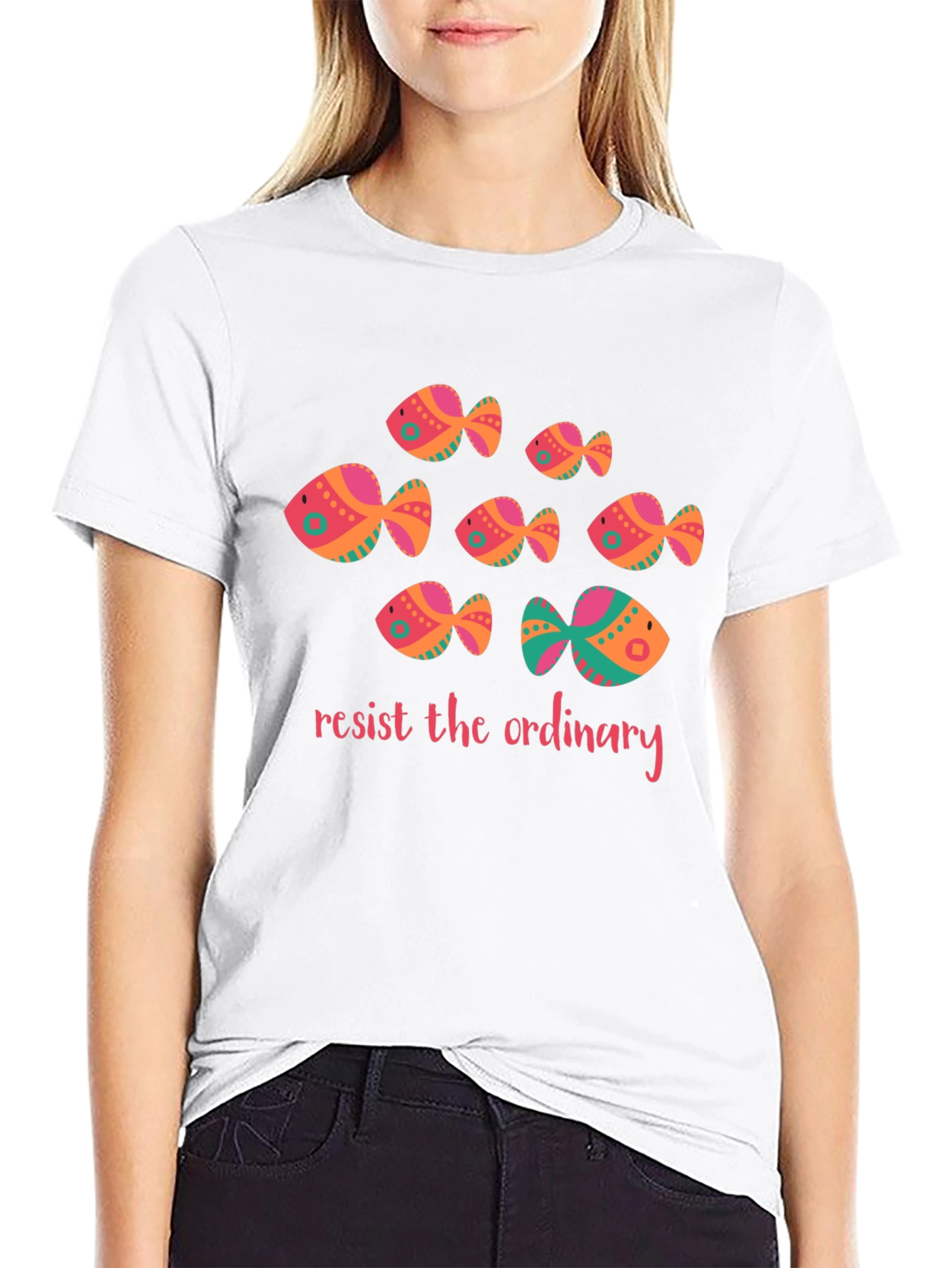 Resist the Ordinary Fish Graphic Tee