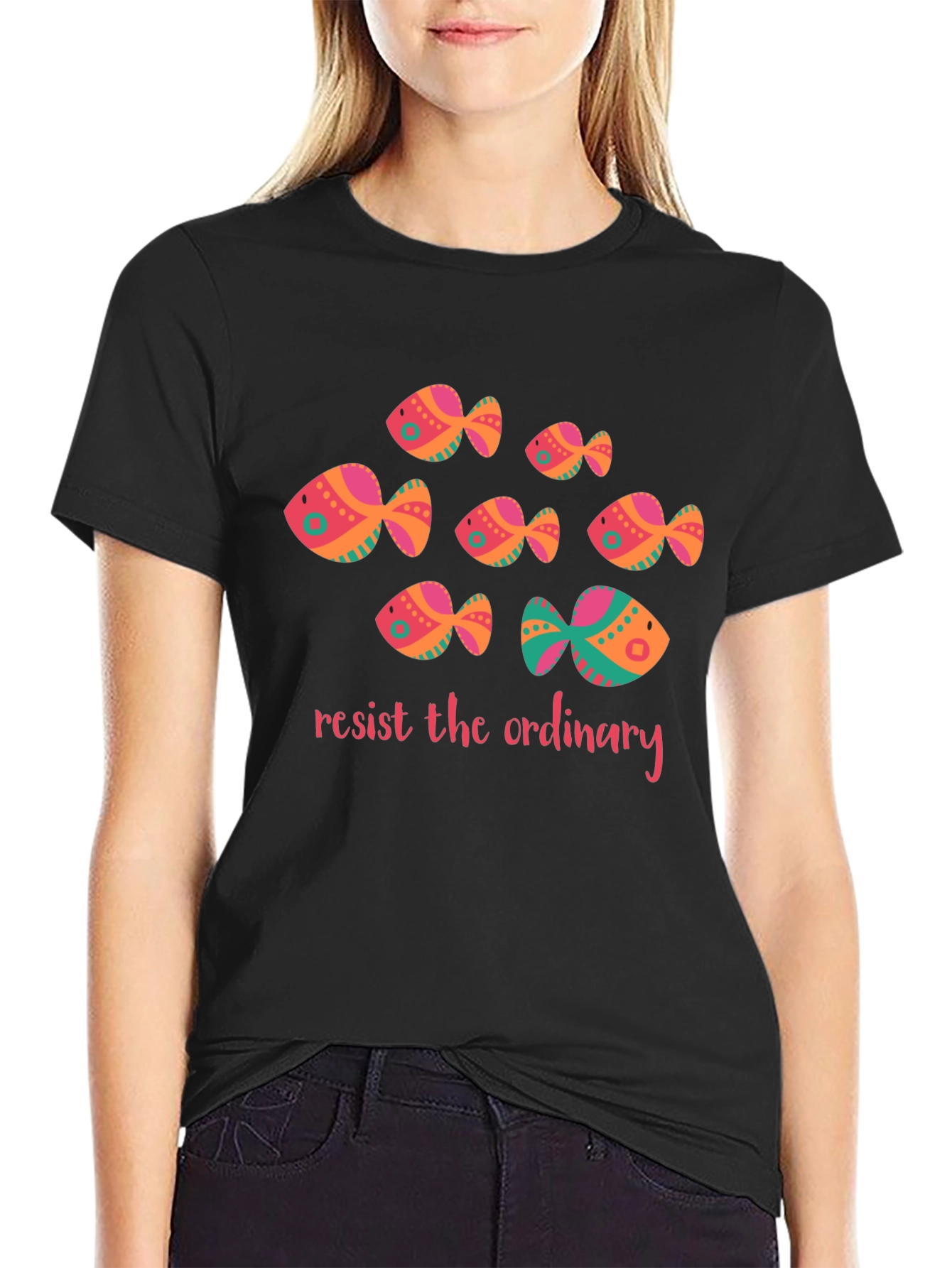 Resist the Ordinary Fish Graphic Tee