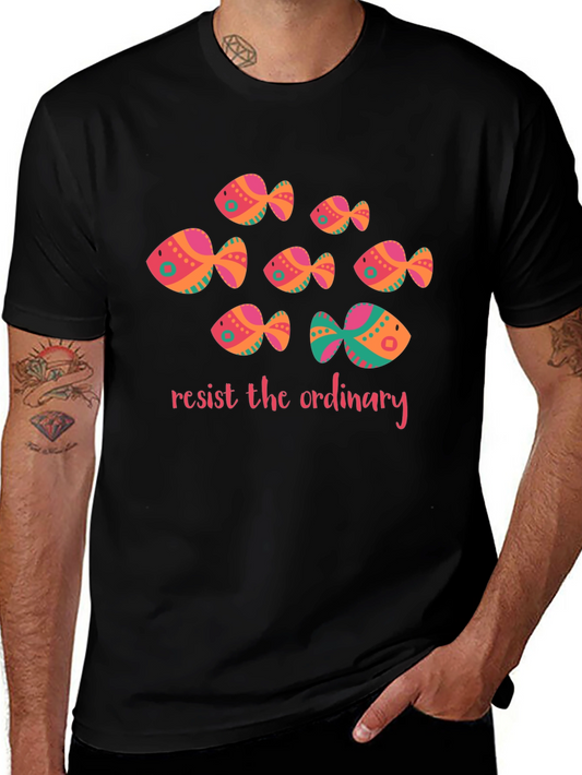 Resist the Ordinary Fish Graphic Tee