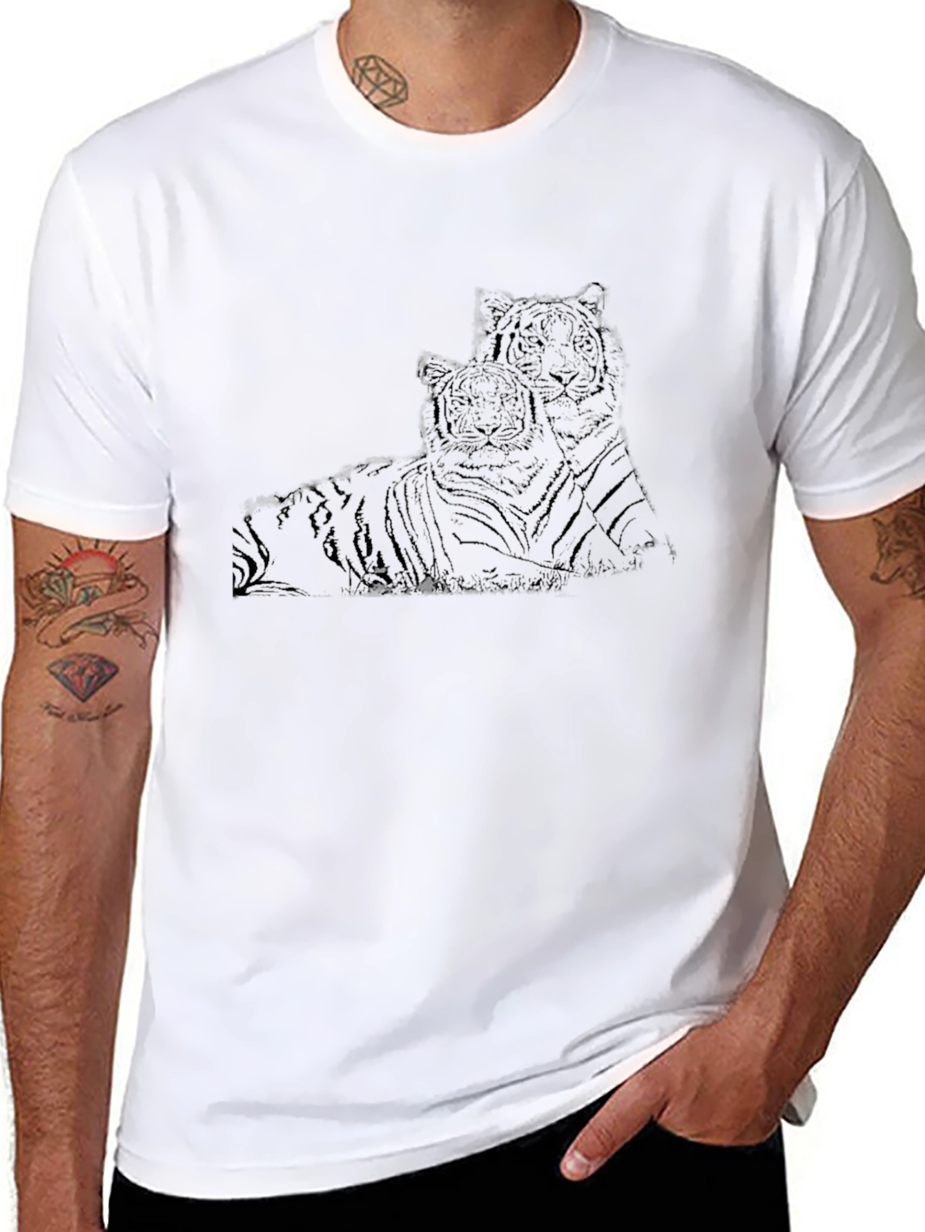 Black Tiger Graphic Tee