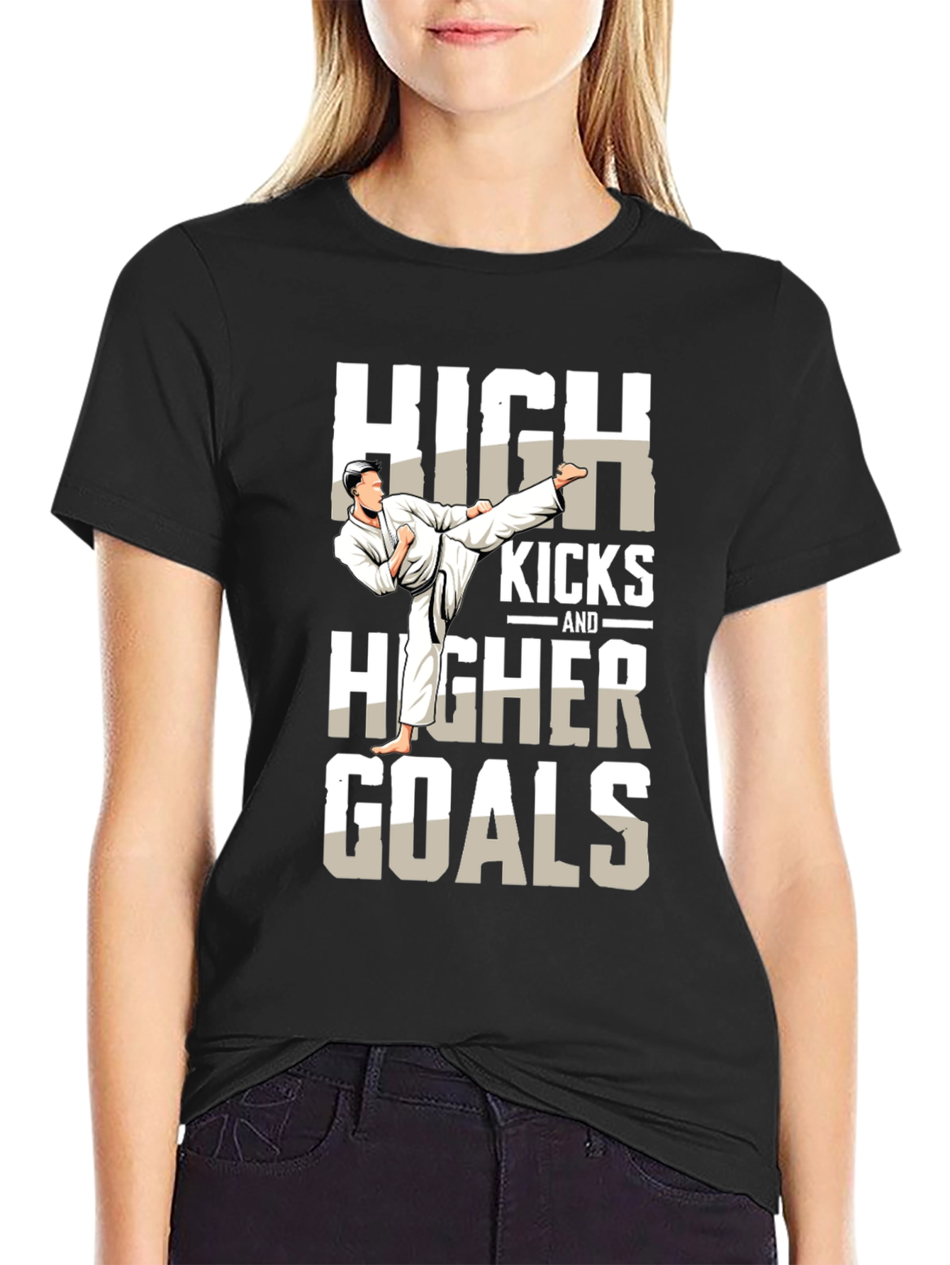High Kicks & Higher Goals Graphic T-Shirt
