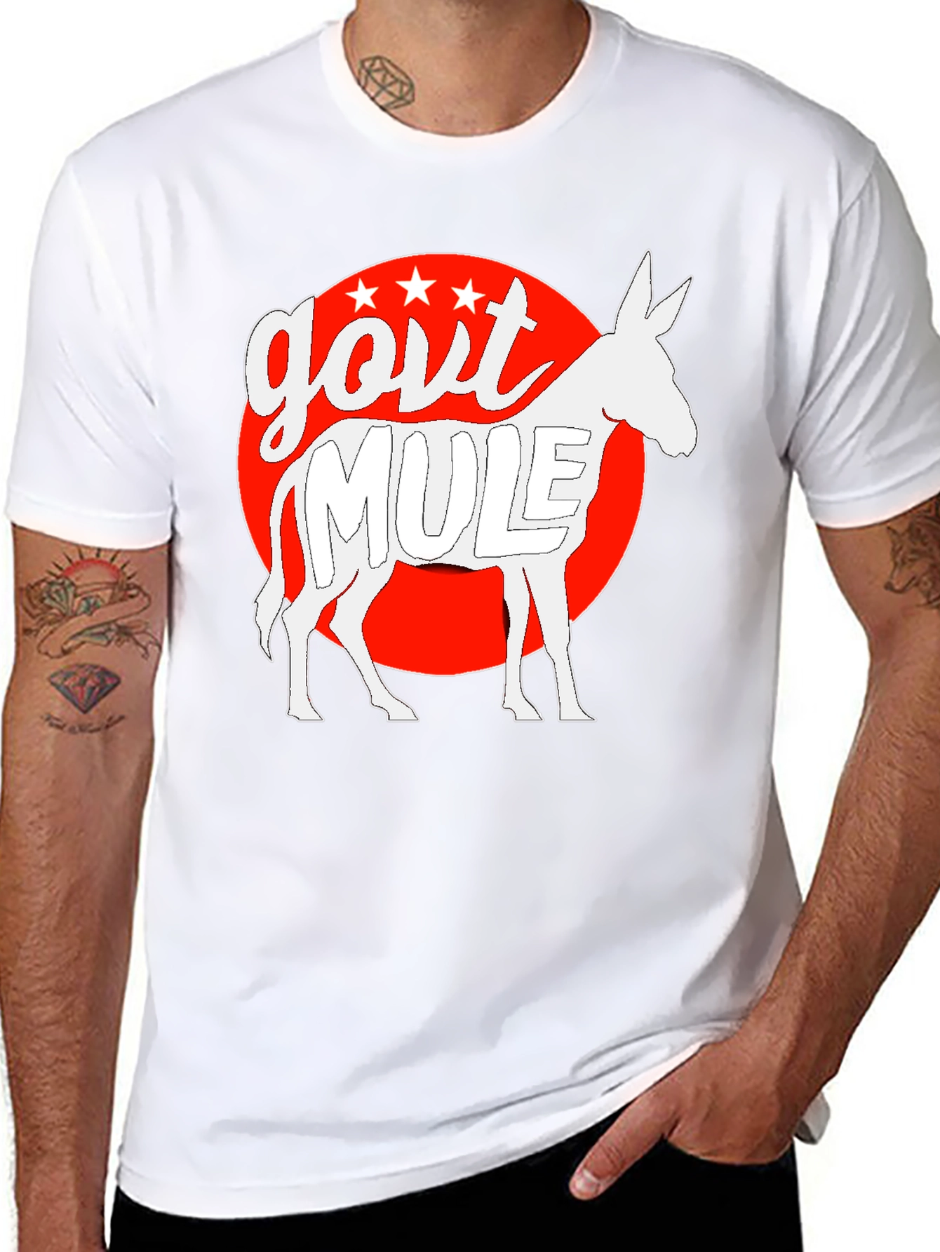 Govt Mule Graphic T-Shirt - Black Cotton Tee