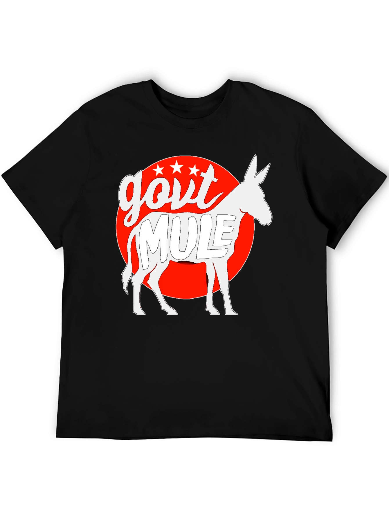 Govt Mule Graphic T-Shirt - Black Cotton Tee