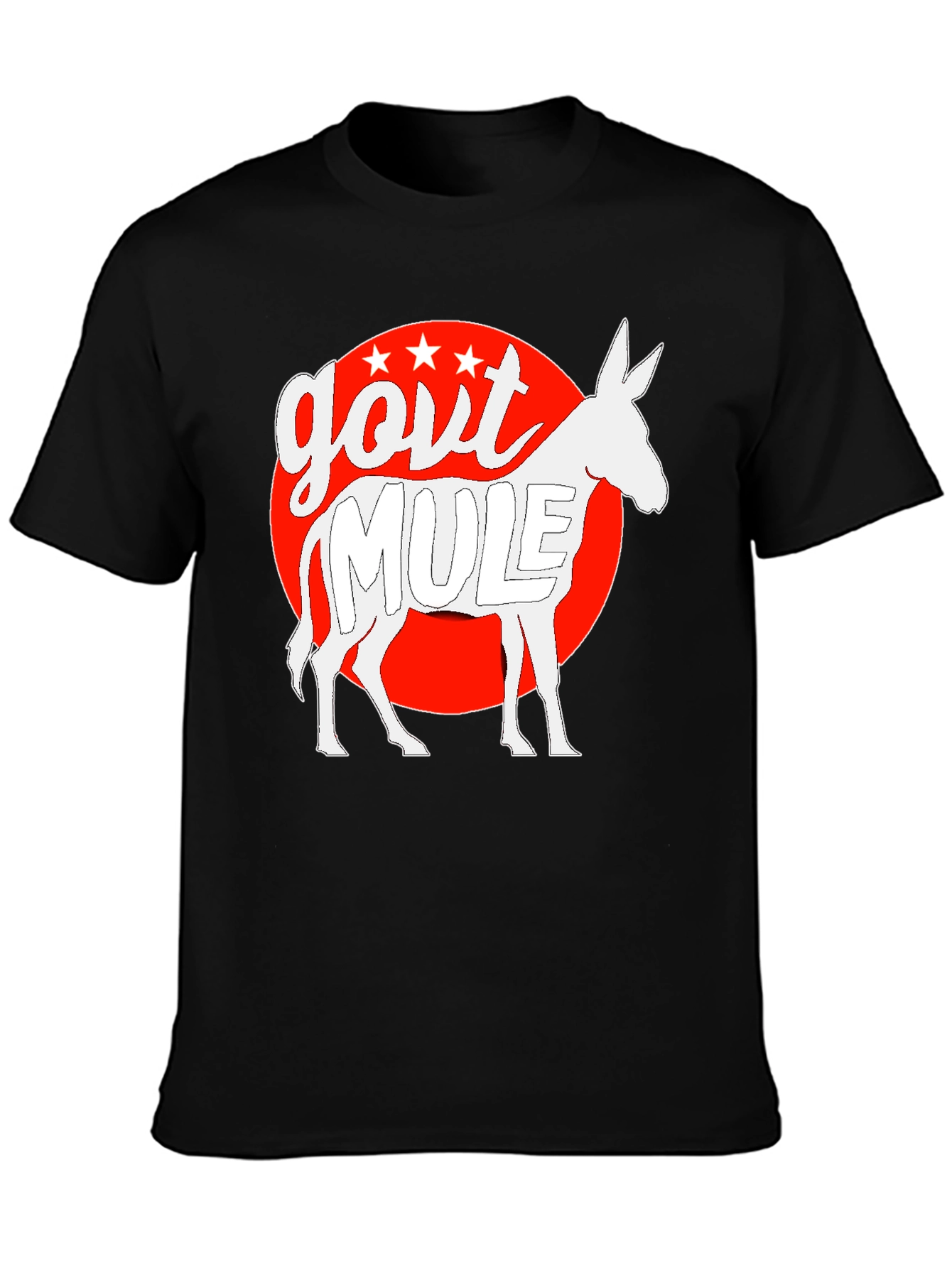 Govt Mule Graphic T-Shirt - Black Cotton Tee