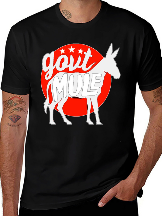 Govt Mule Graphic T-Shirt - Black Cotton Tee