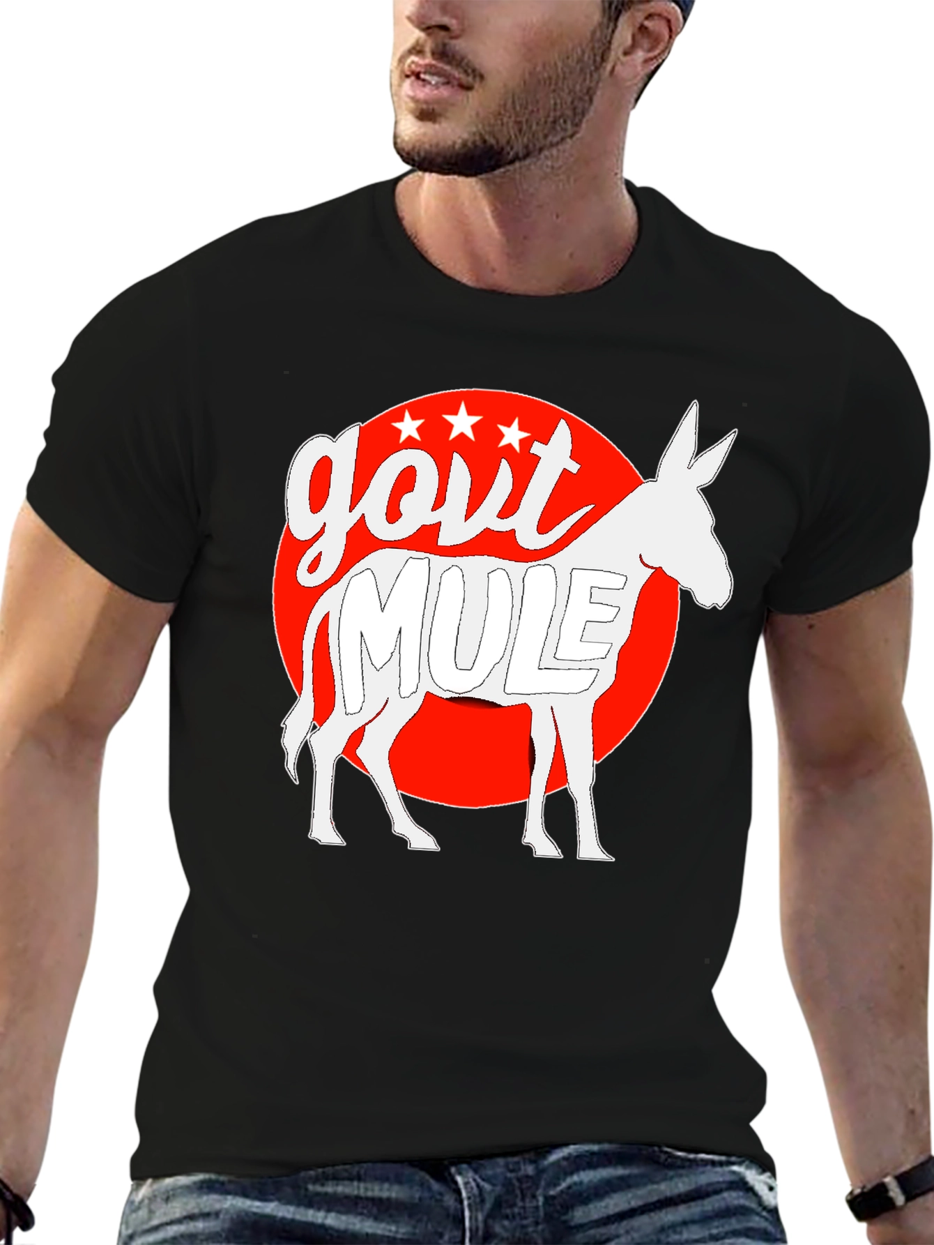Govt Mule Graphic T-Shirt - Black Cotton Tee