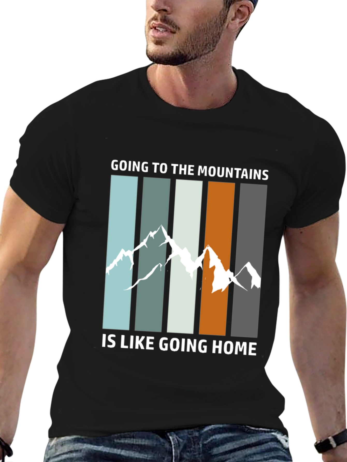 Mountain Home Graphic Tee - Black