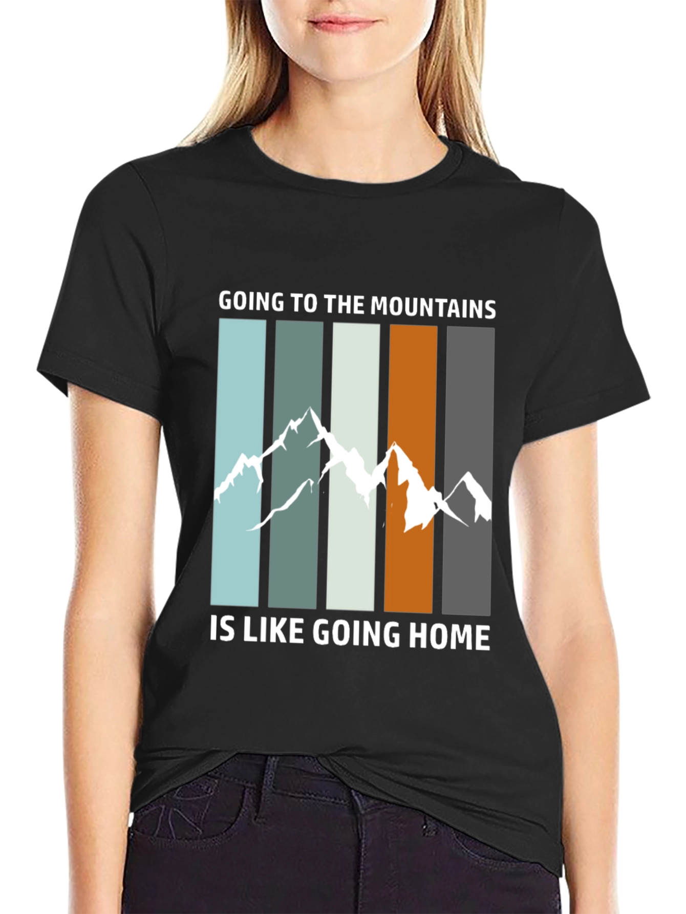 Mountain Home Graphic Tee - Black