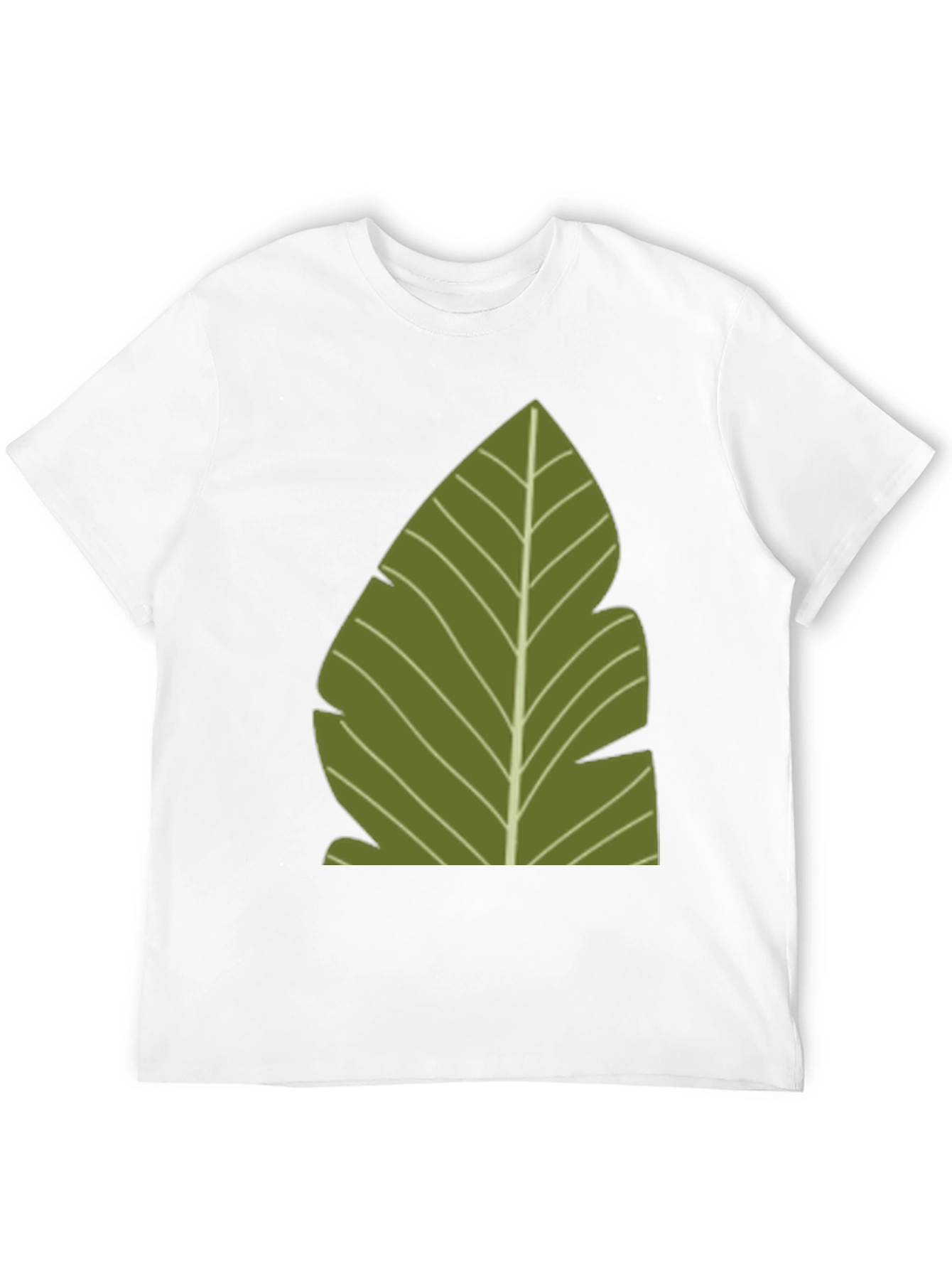 Tropical Leaf Graphic Tee - Casual Style