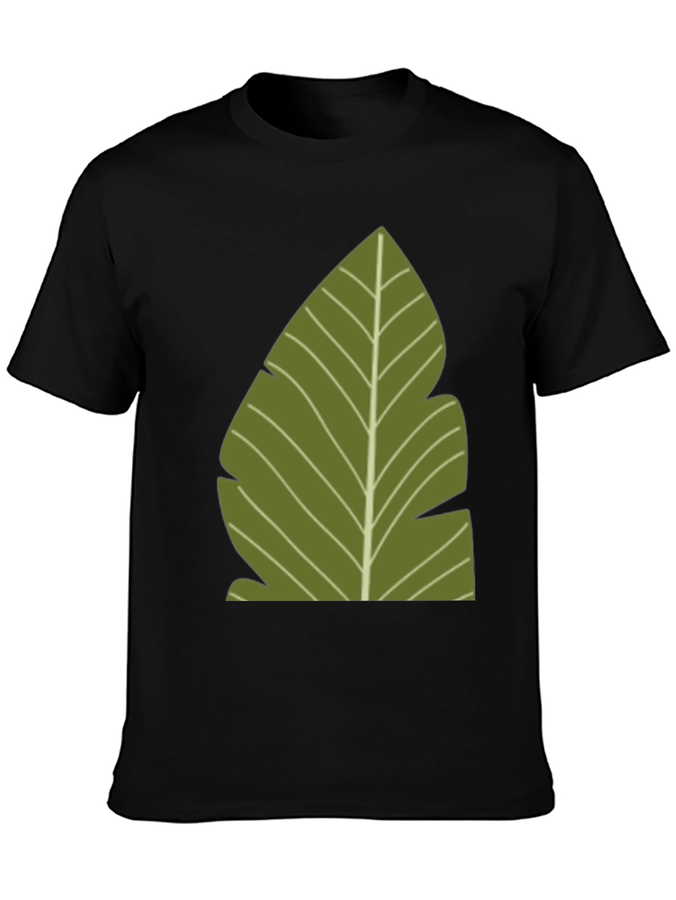 Tropical Leaf Graphic Tee - Casual Style