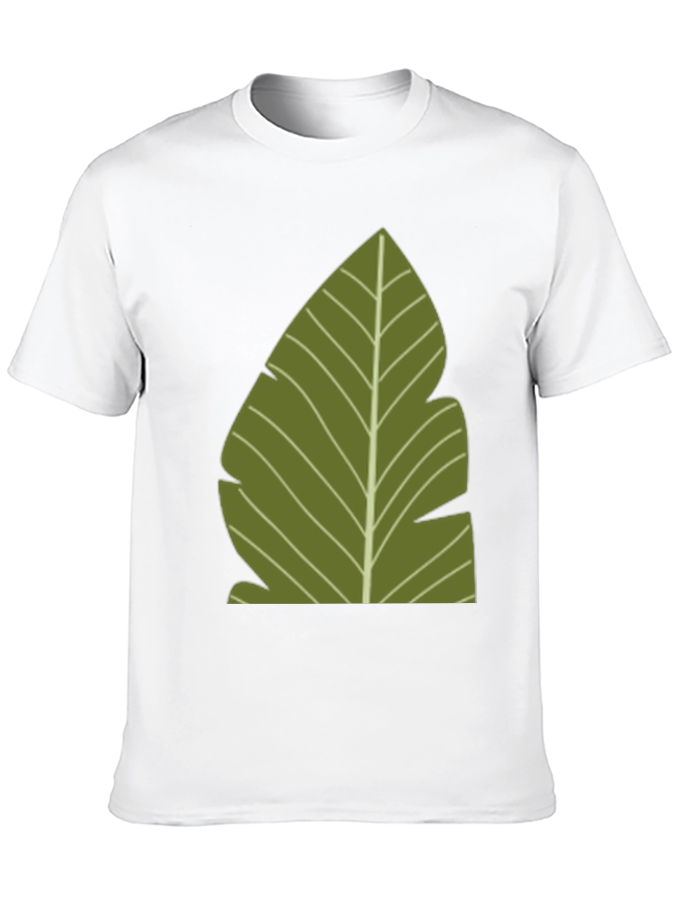 Tropical Leaf Graphic Tee - Casual Style