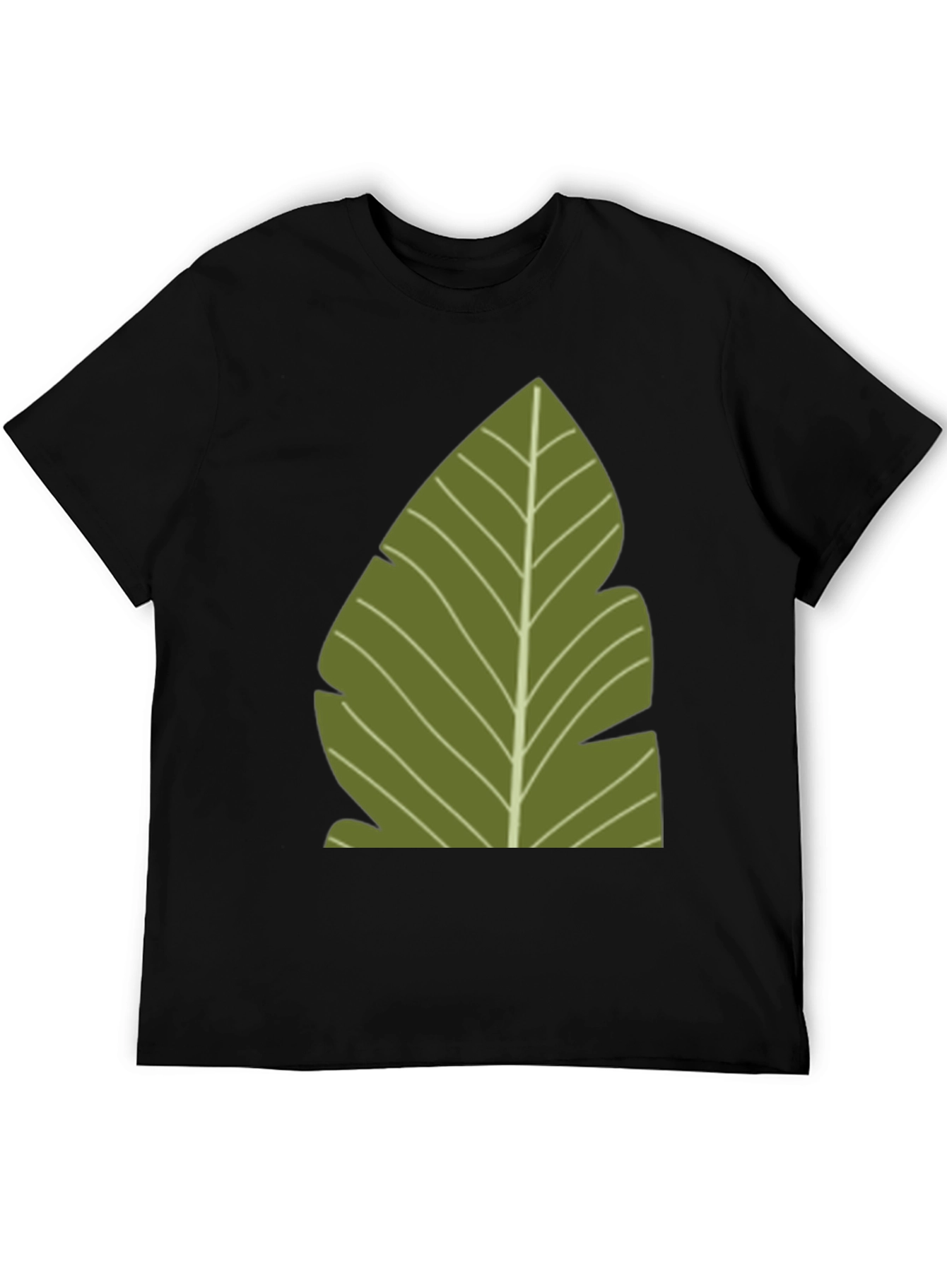 Tropical Leaf Graphic Tee - Casual Style