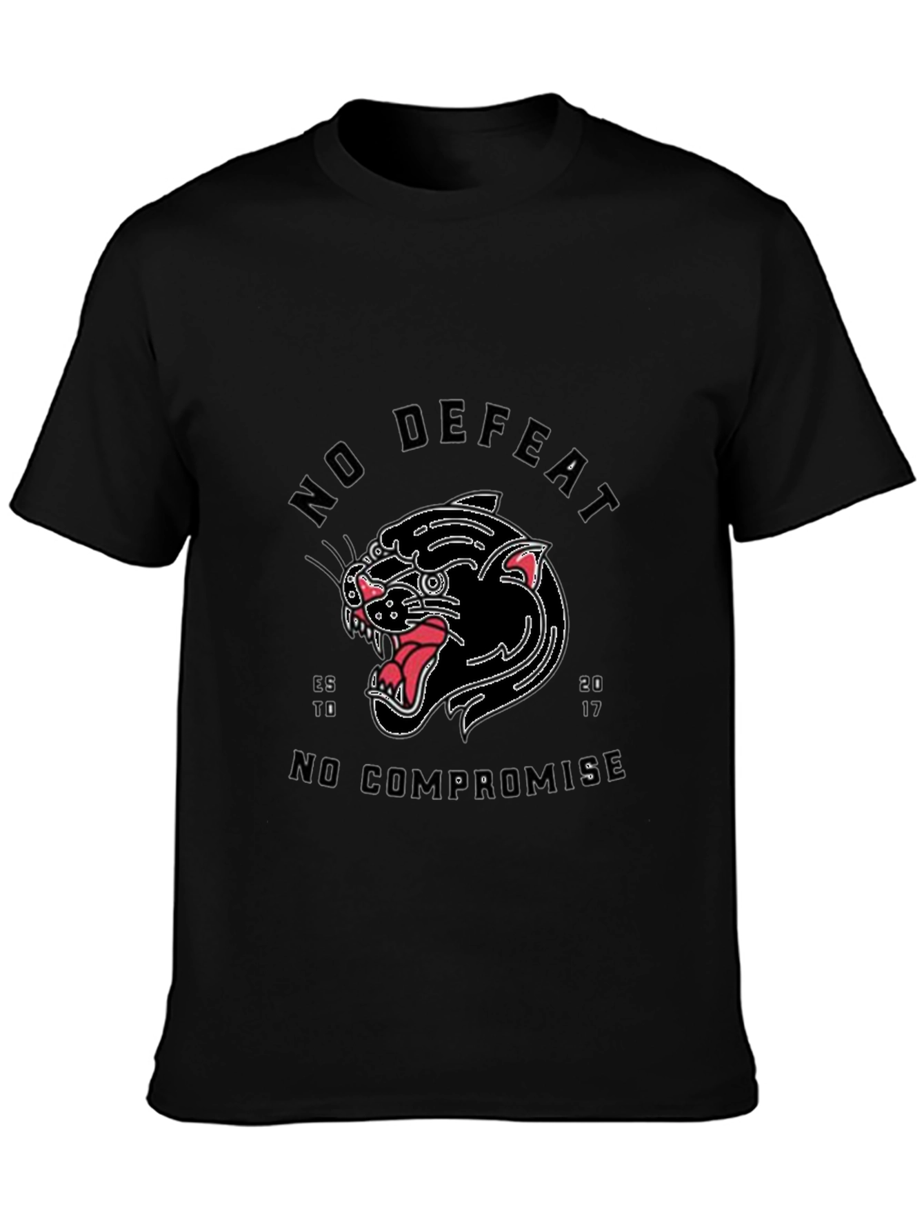 No Defeat Black Panther Graphic Tee