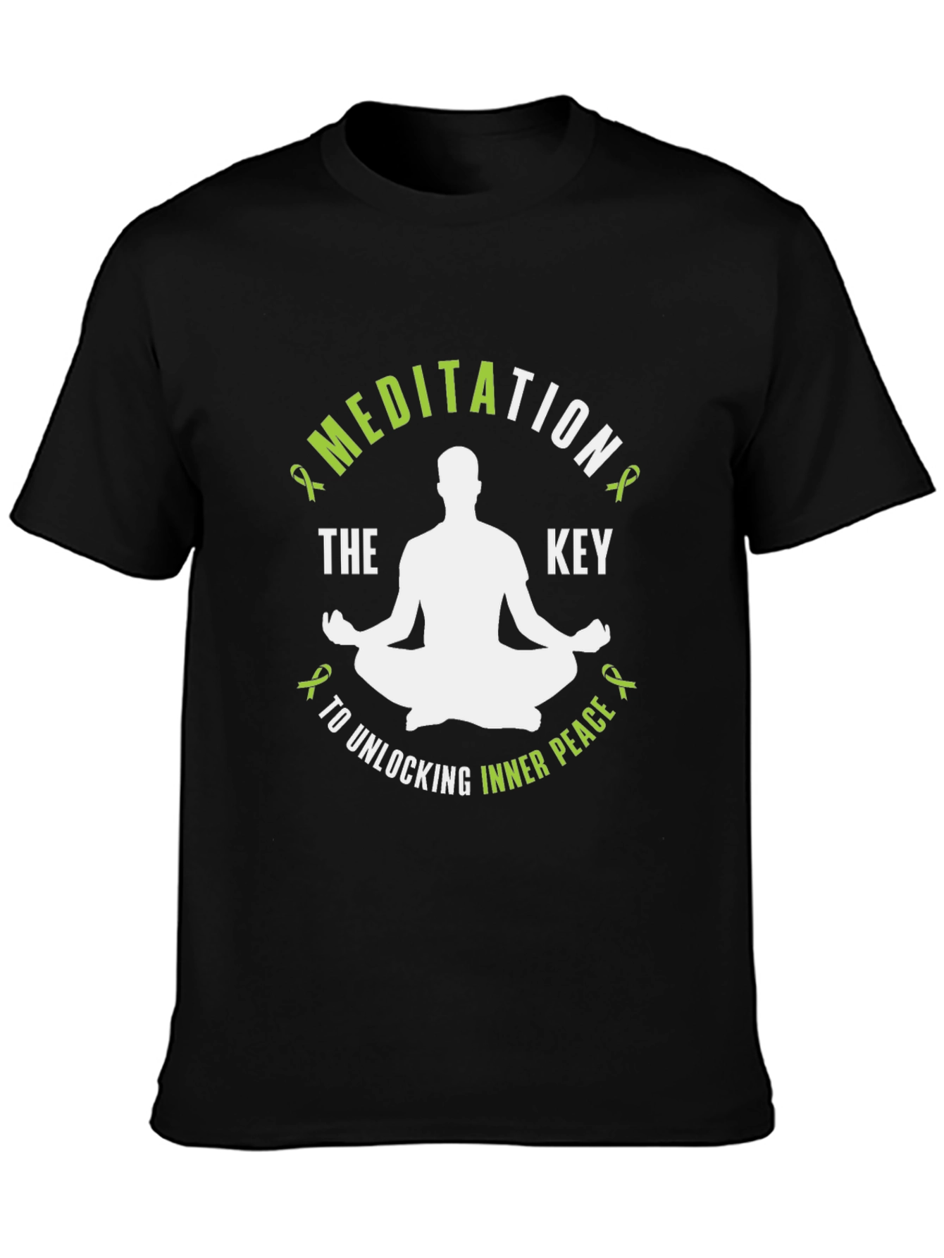Meditation Key to Inner Peace Graphic T-Shirt