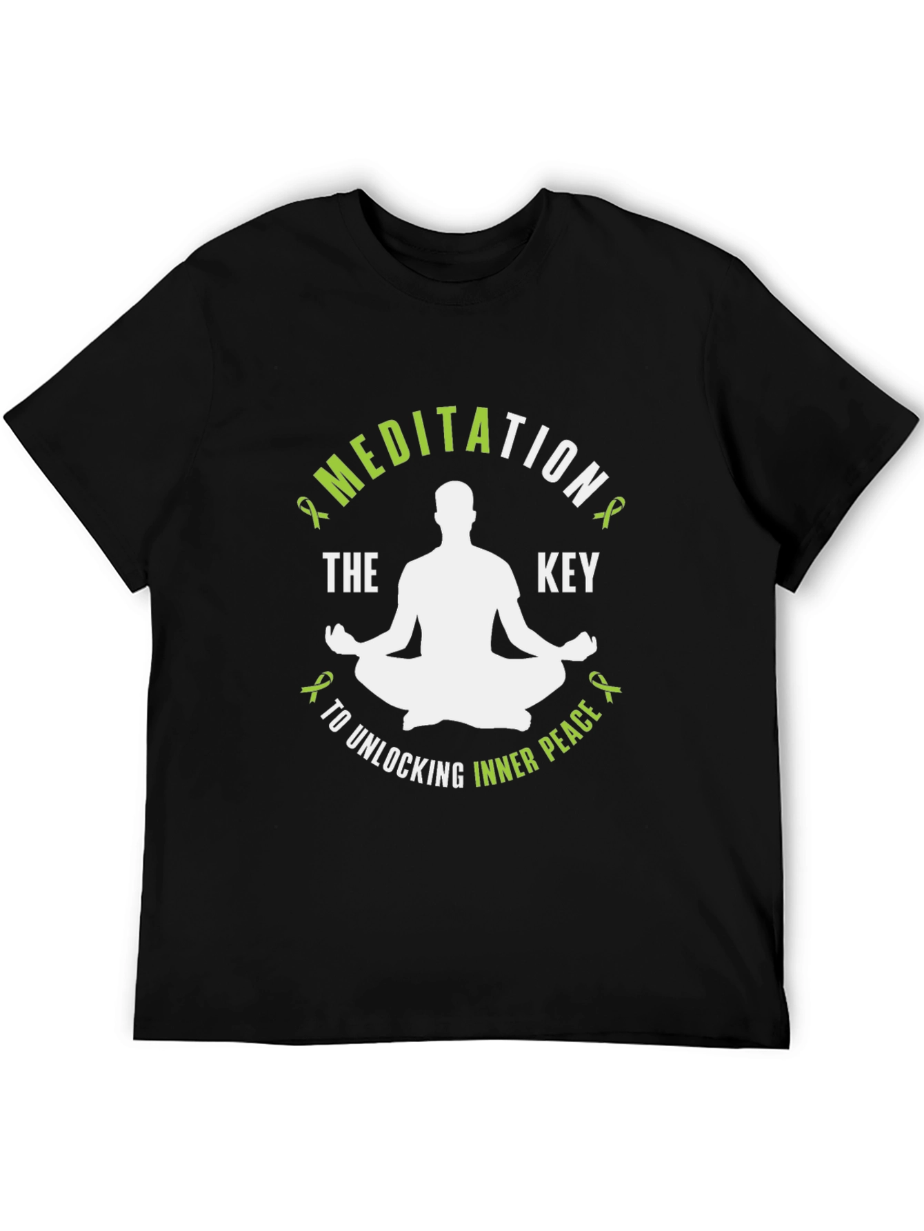 Meditation Key to Inner Peace Graphic T-Shirt