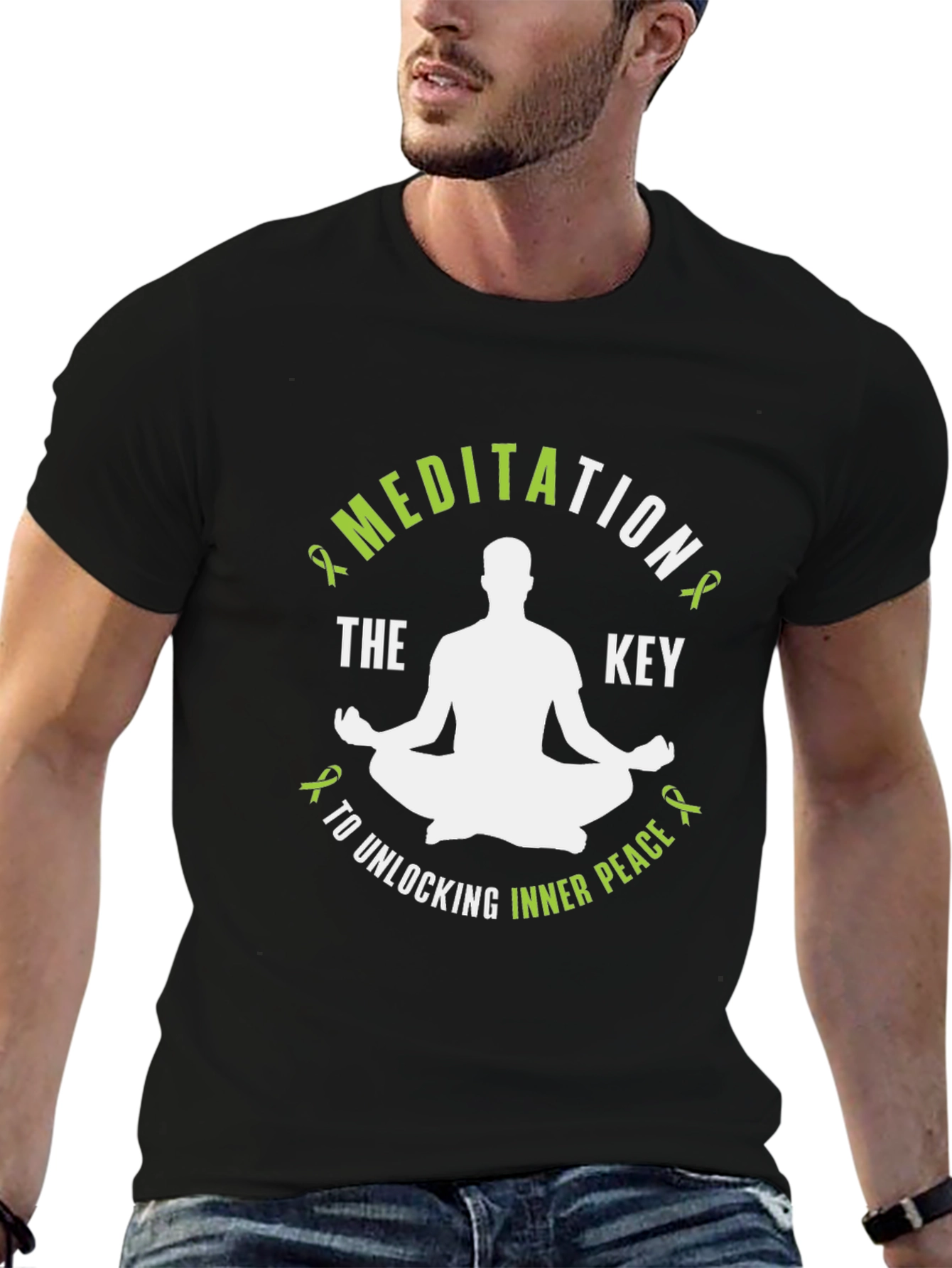 Meditation Key to Inner Peace Graphic T-Shirt