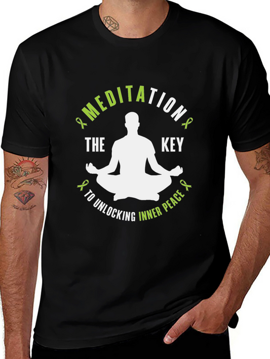 Meditation Key to Inner Peace Graphic T-Shirt