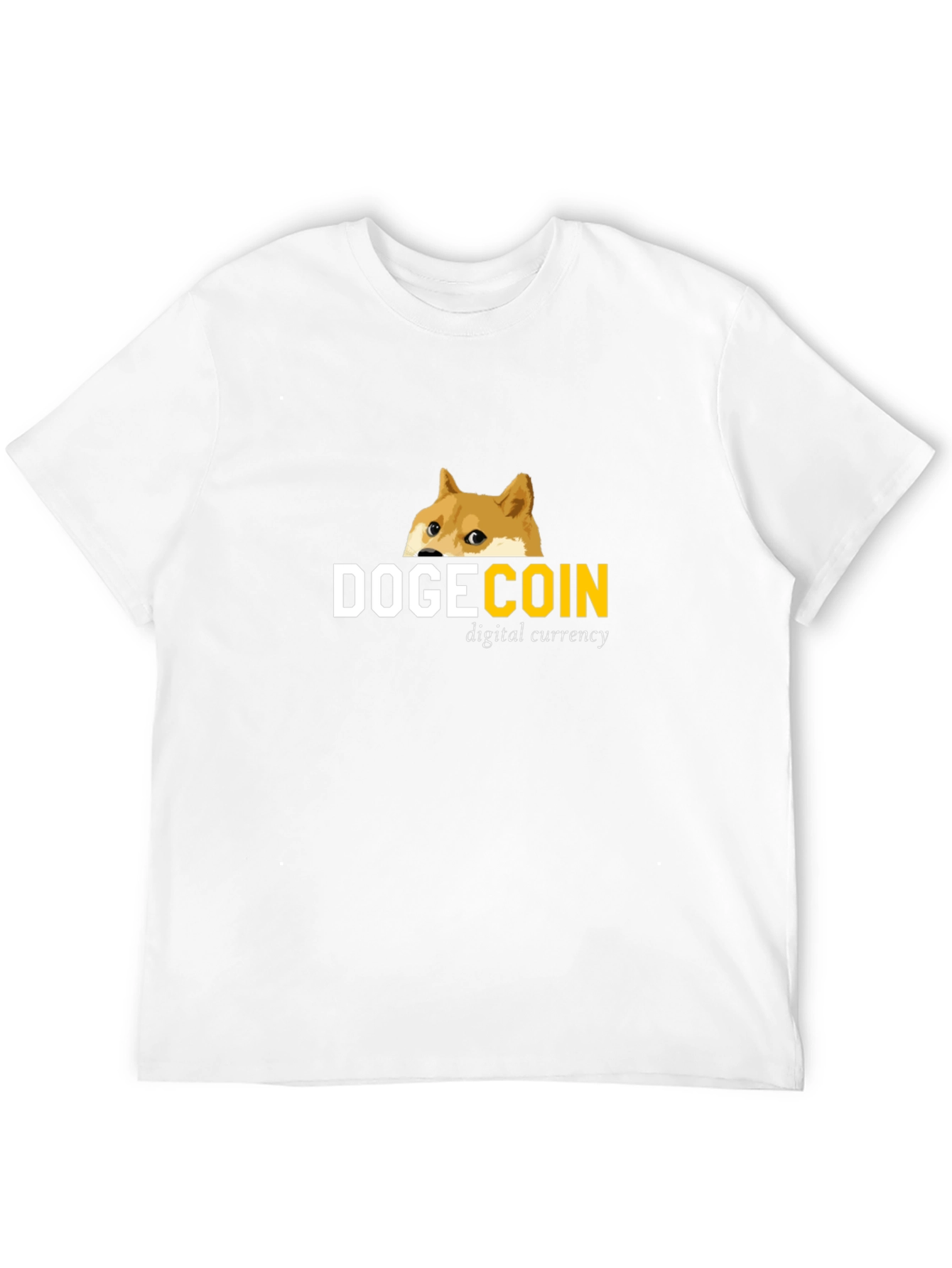 Dogecoin Digital Currency Black T-Shirt