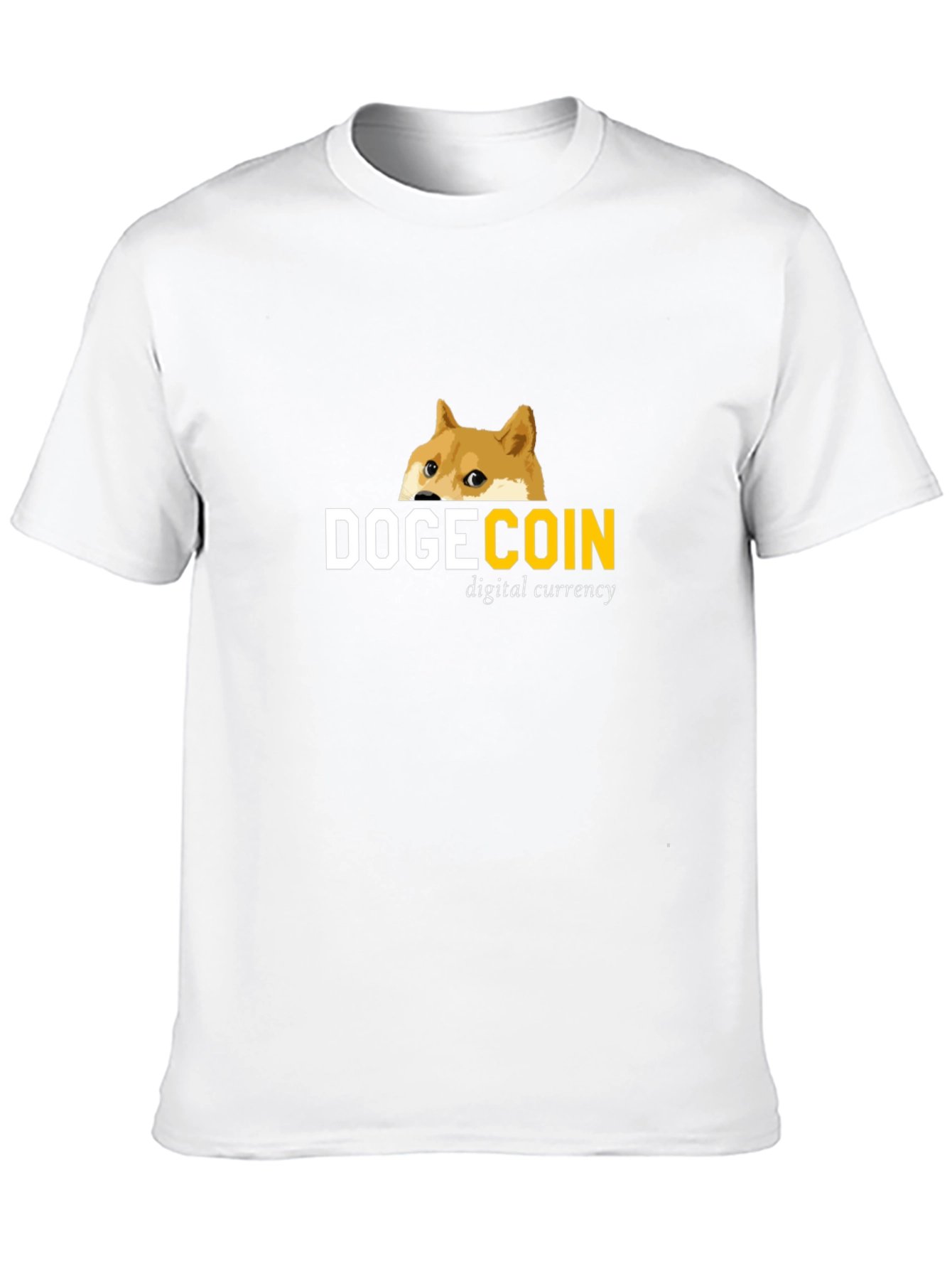 Dogecoin Digital Currency Black T-Shirt