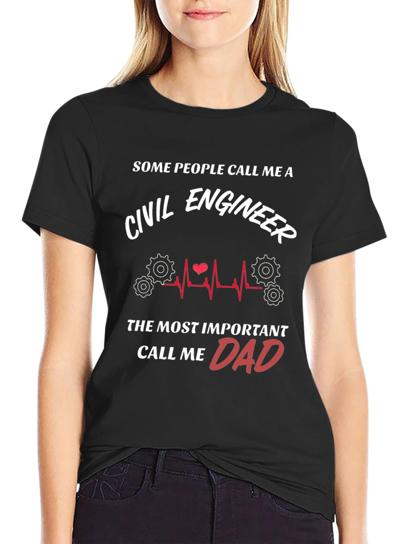 Civil Engineer Dad Graphic T-Shirt