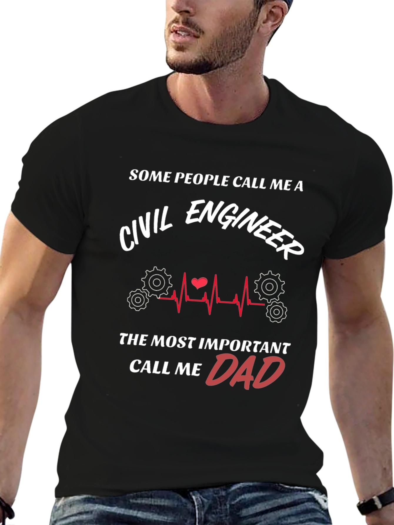 Civil Engineer Dad Graphic T-Shirt
