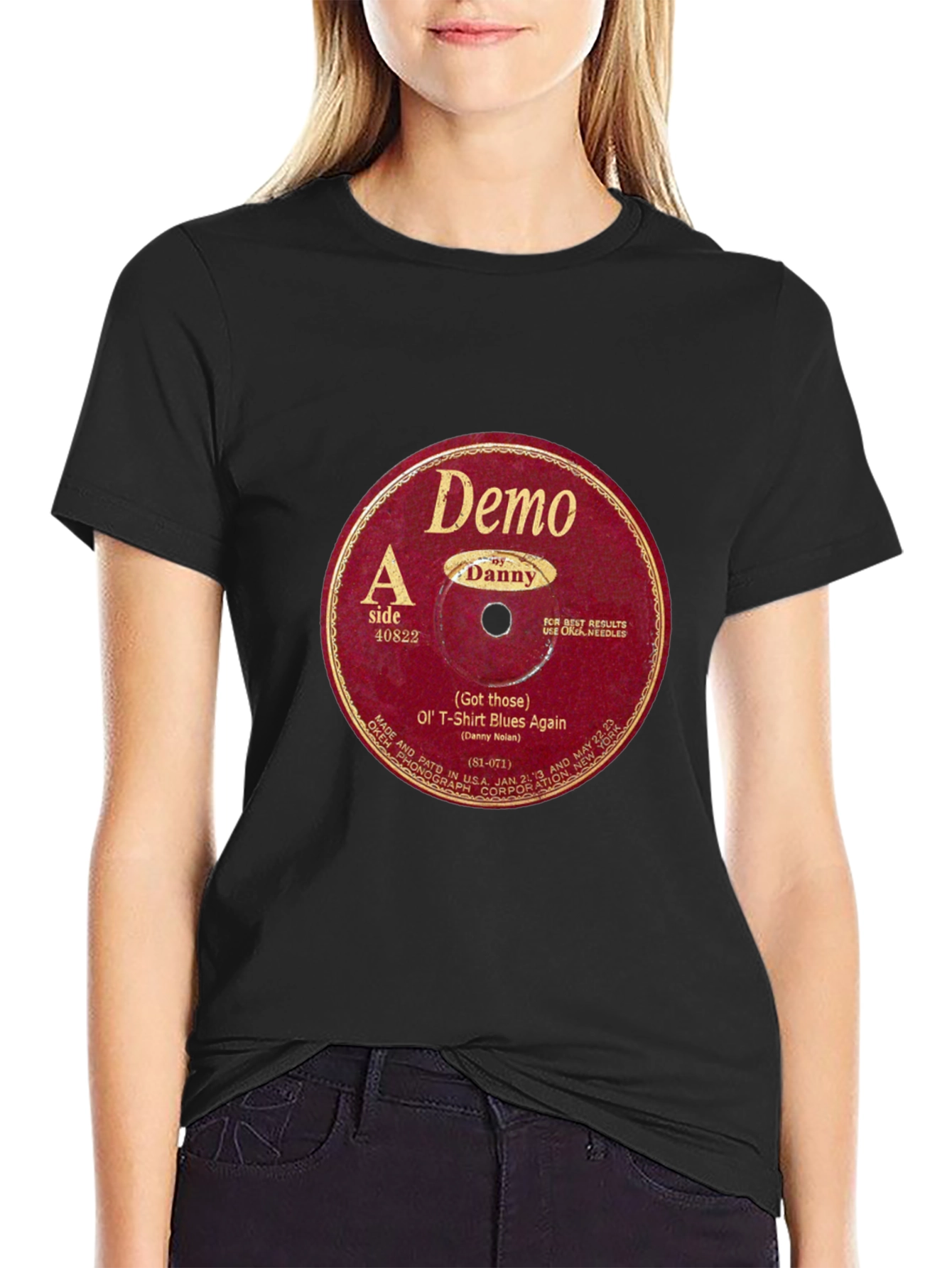 Retro Vinyl Record Graphic T-Shirt