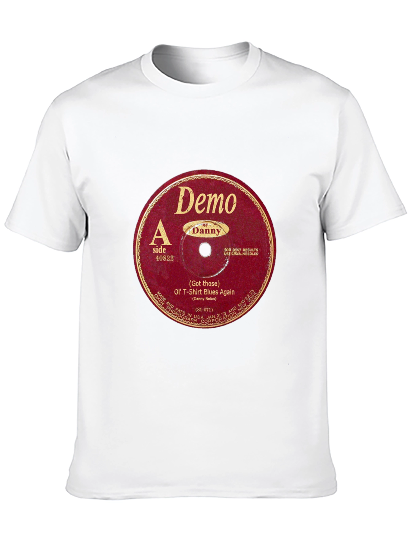 Retro Vinyl Record Graphic T-Shirt