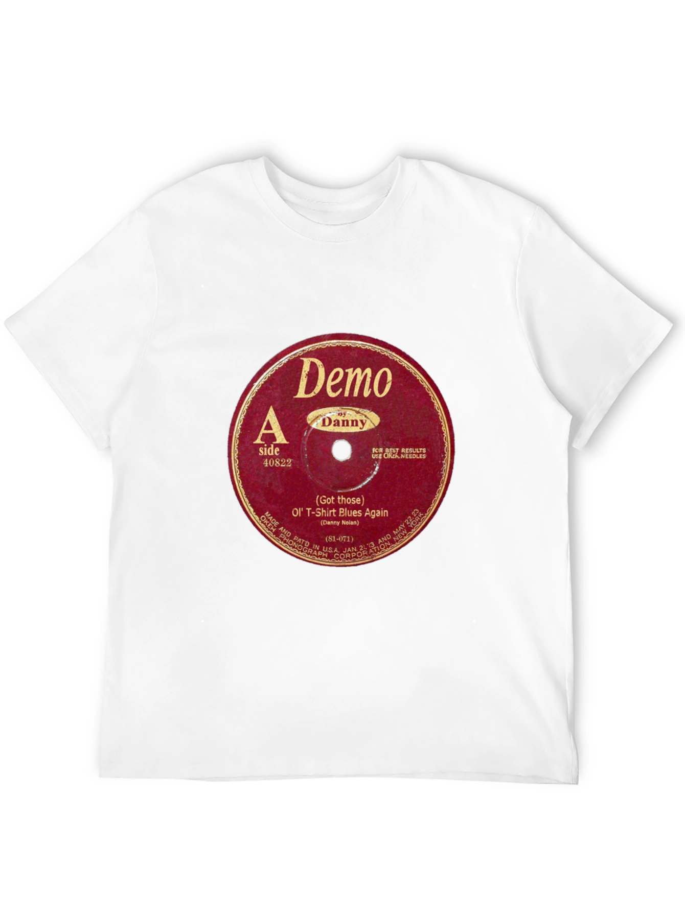 Retro Vinyl Record Graphic T-Shirt