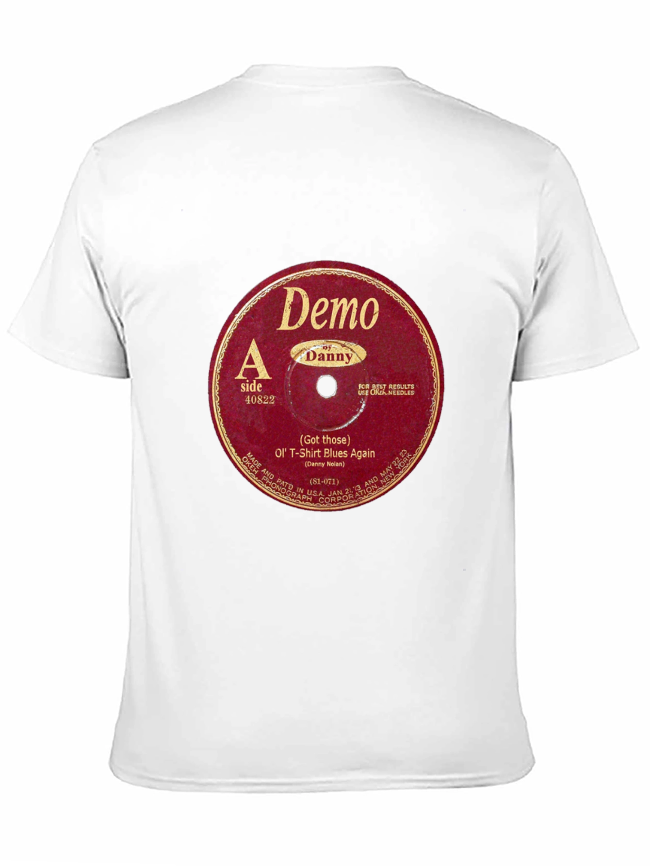 Retro Vinyl Record Graphic T-Shirt
