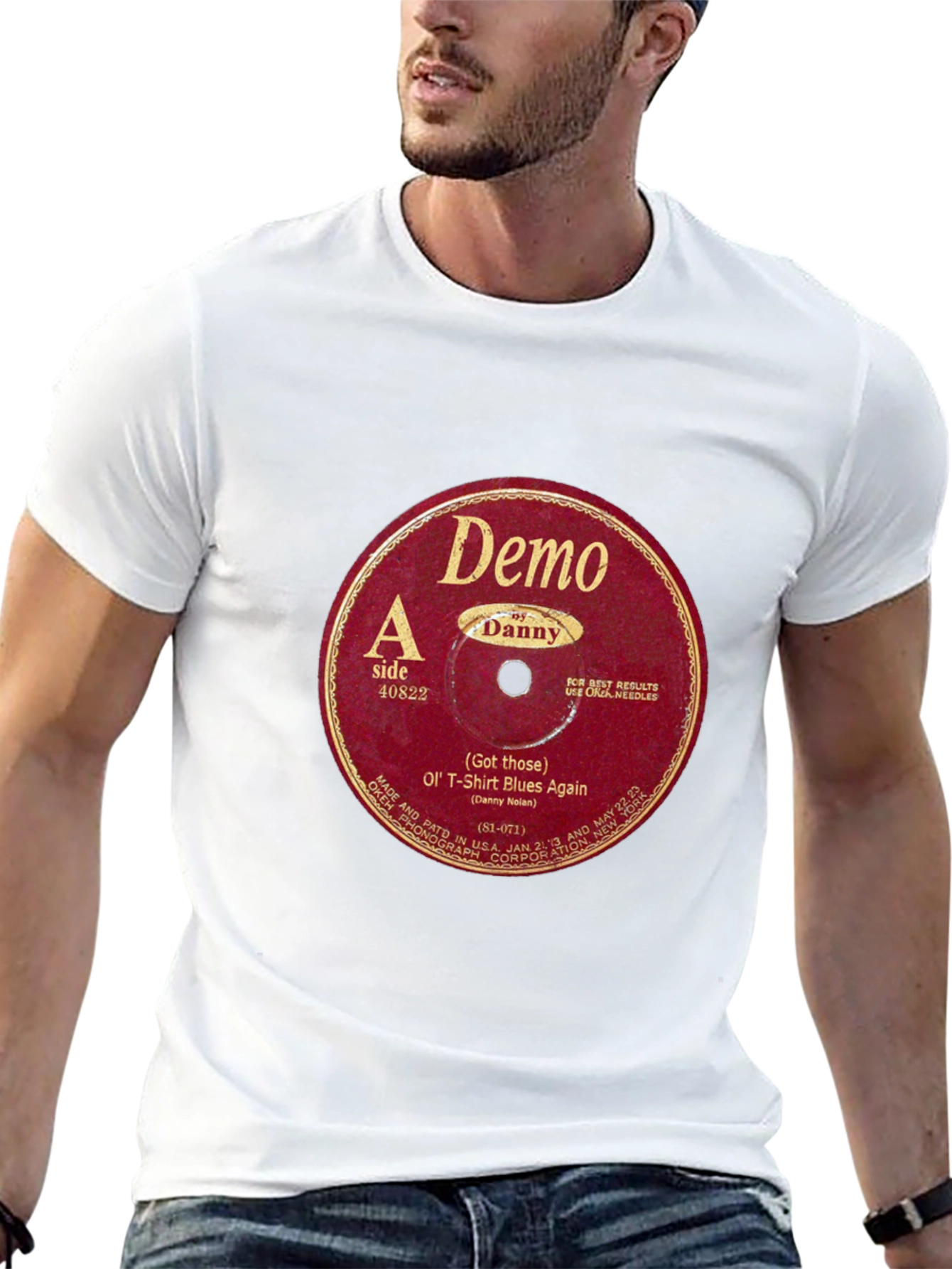 Retro Vinyl Record Graphic T-Shirt