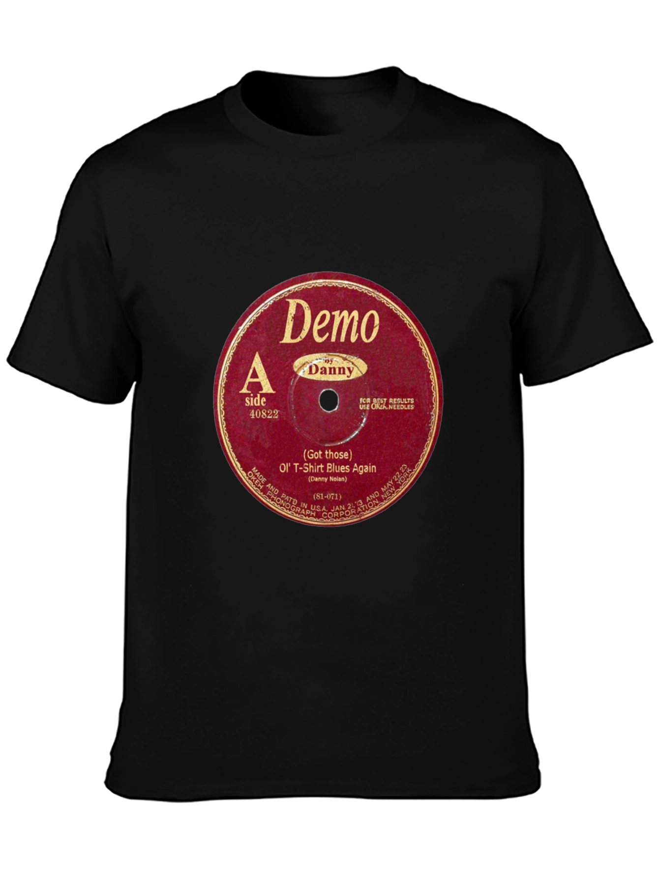Retro Vinyl Record Graphic T-Shirt