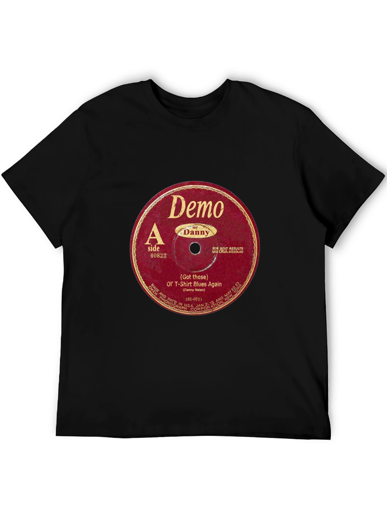 Retro Vinyl Record Graphic T-Shirt