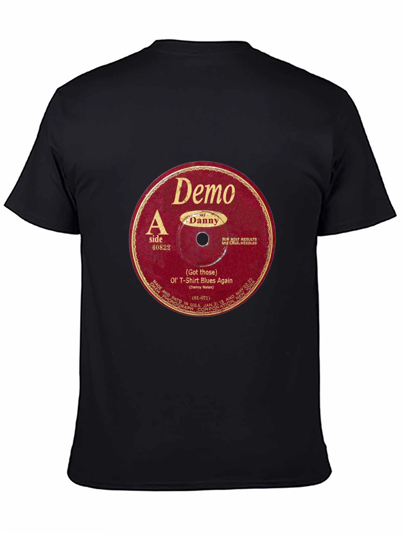 Retro Vinyl Record Graphic T-Shirt
