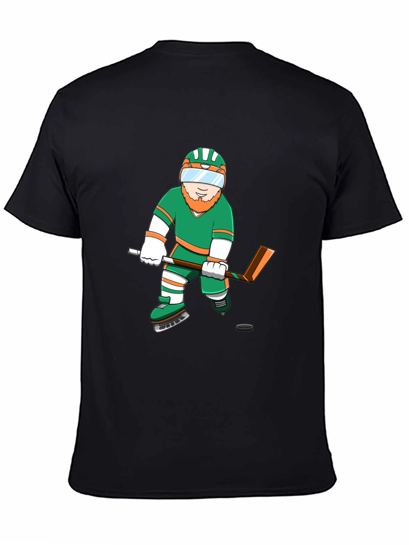 Leprechaun Hockey Graphic Tee - Black T-Shirt