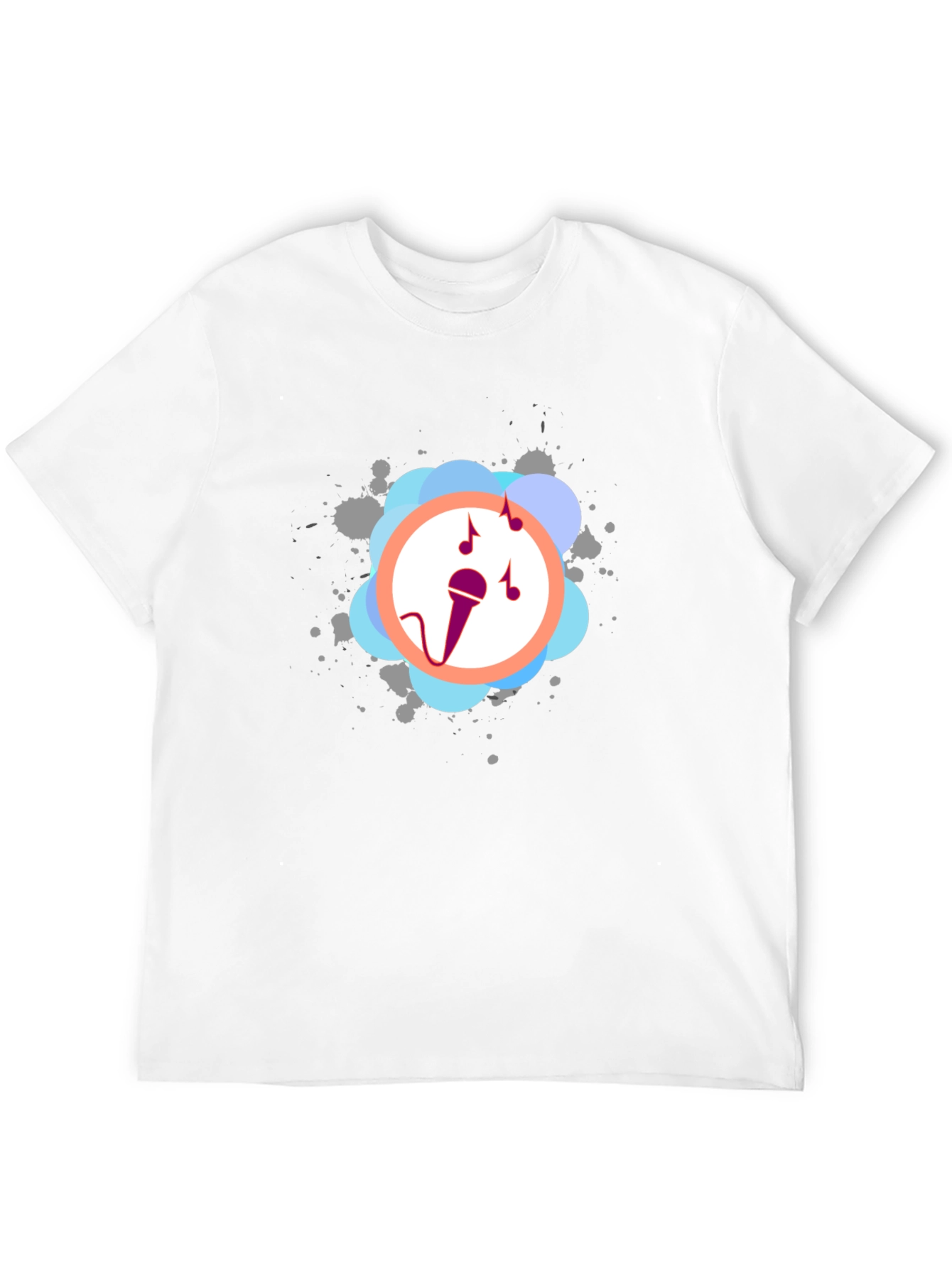 Music Lover Tee - Stylish Microphone Graphic T-Shirt