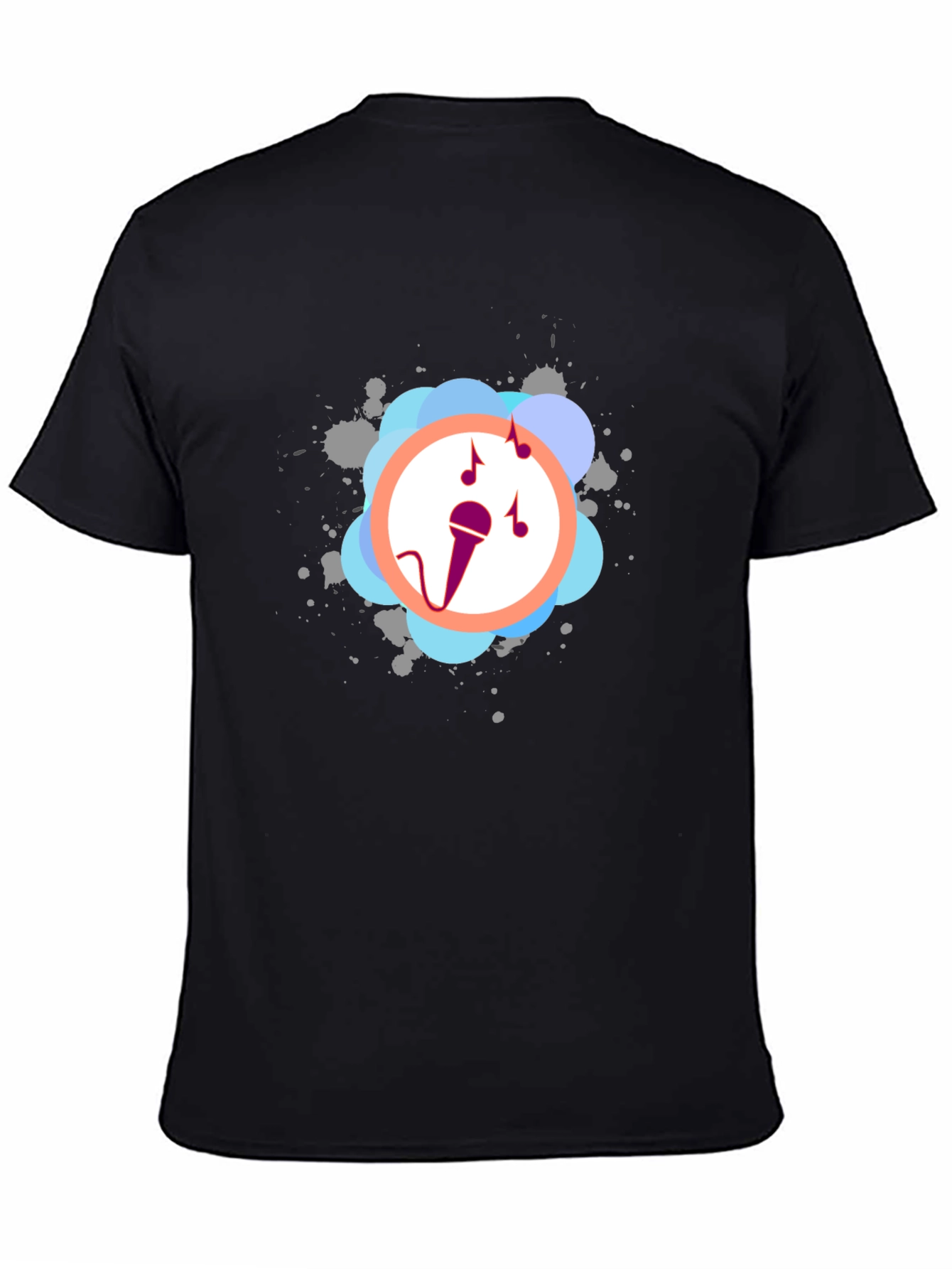 Music Lover Tee - Stylish Microphone Graphic T-Shirt
