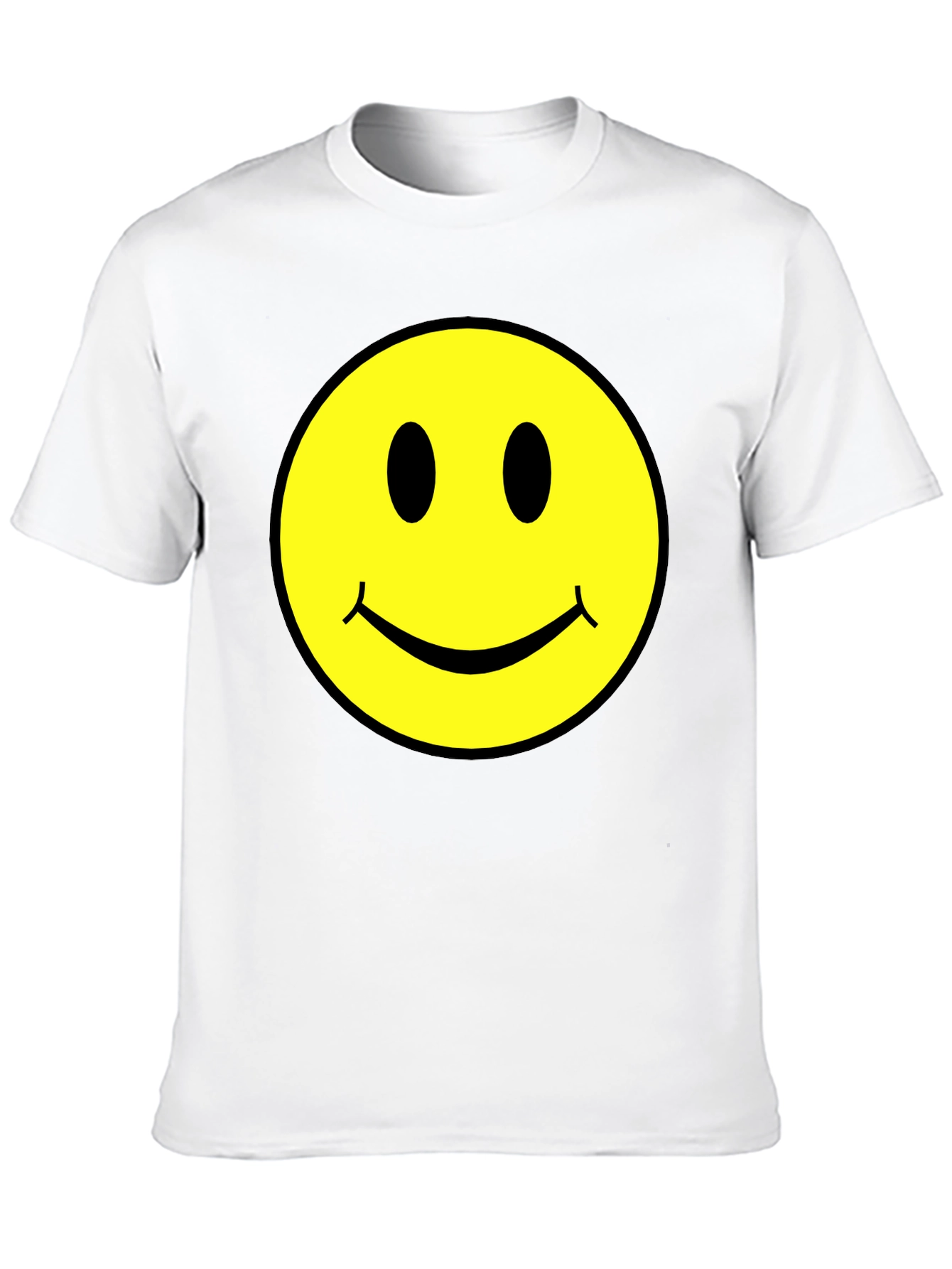 Smiley Face Graphic Tee - Classic Retro Design