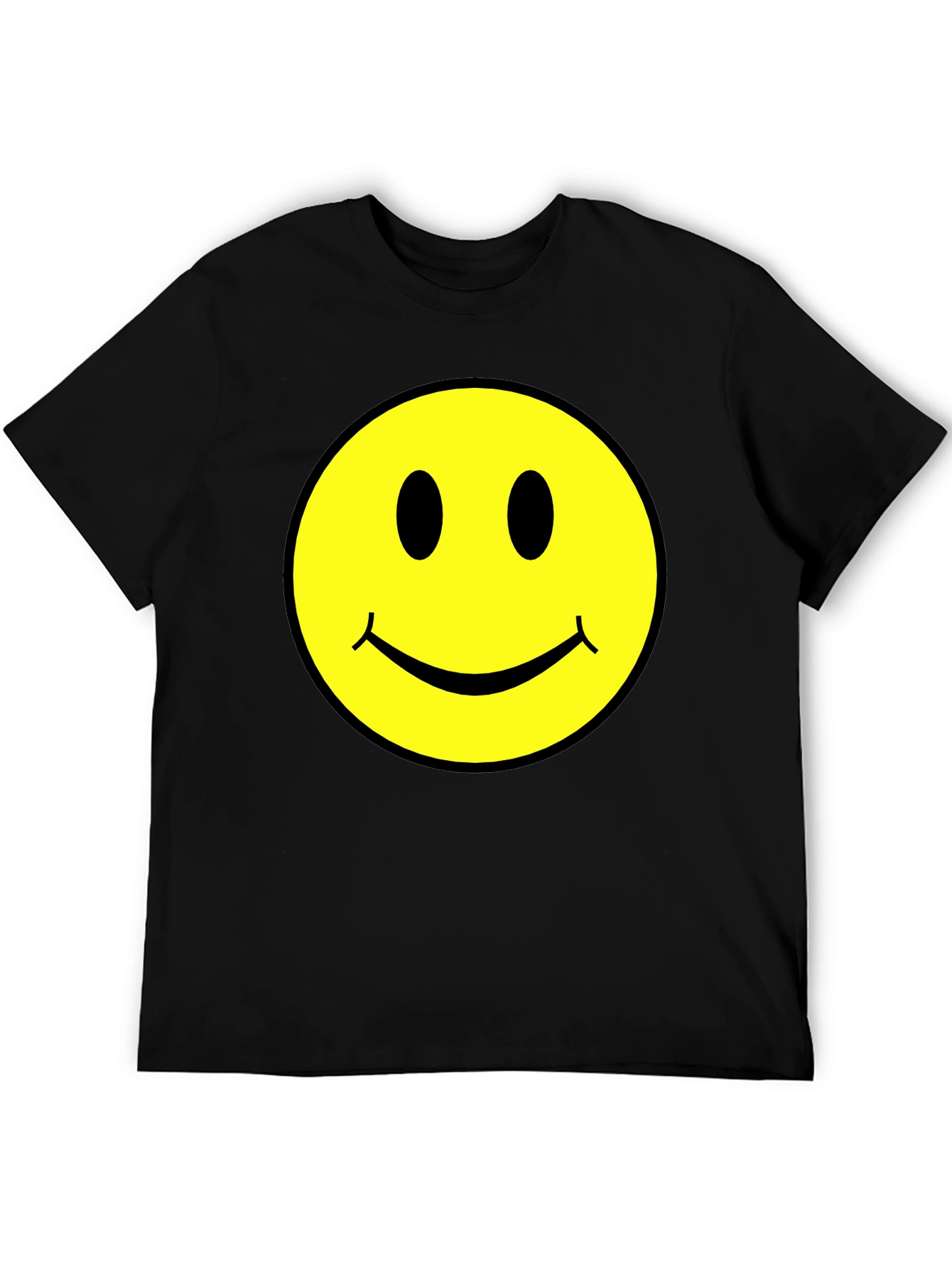 Smiley Face Graphic Tee - Classic Retro Design