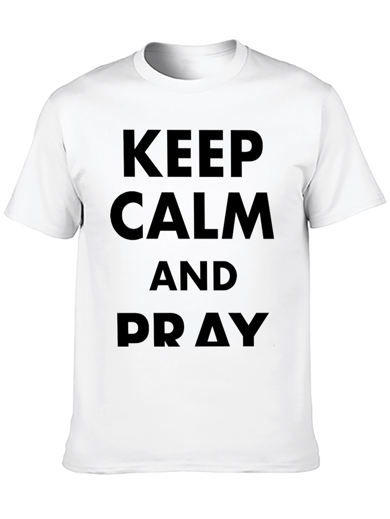 Keep Calm and Pray Black T-Shirt