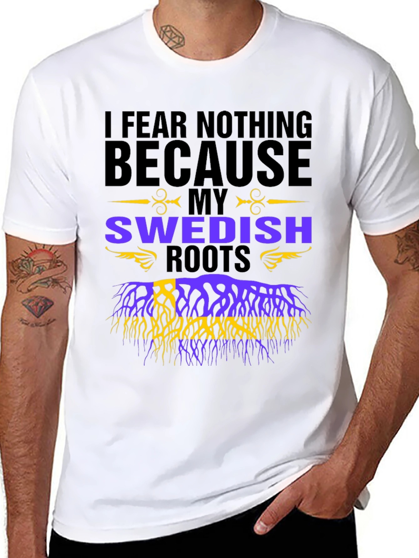 Swedish Roots Graphic T-Shirt - I Fear Nothing