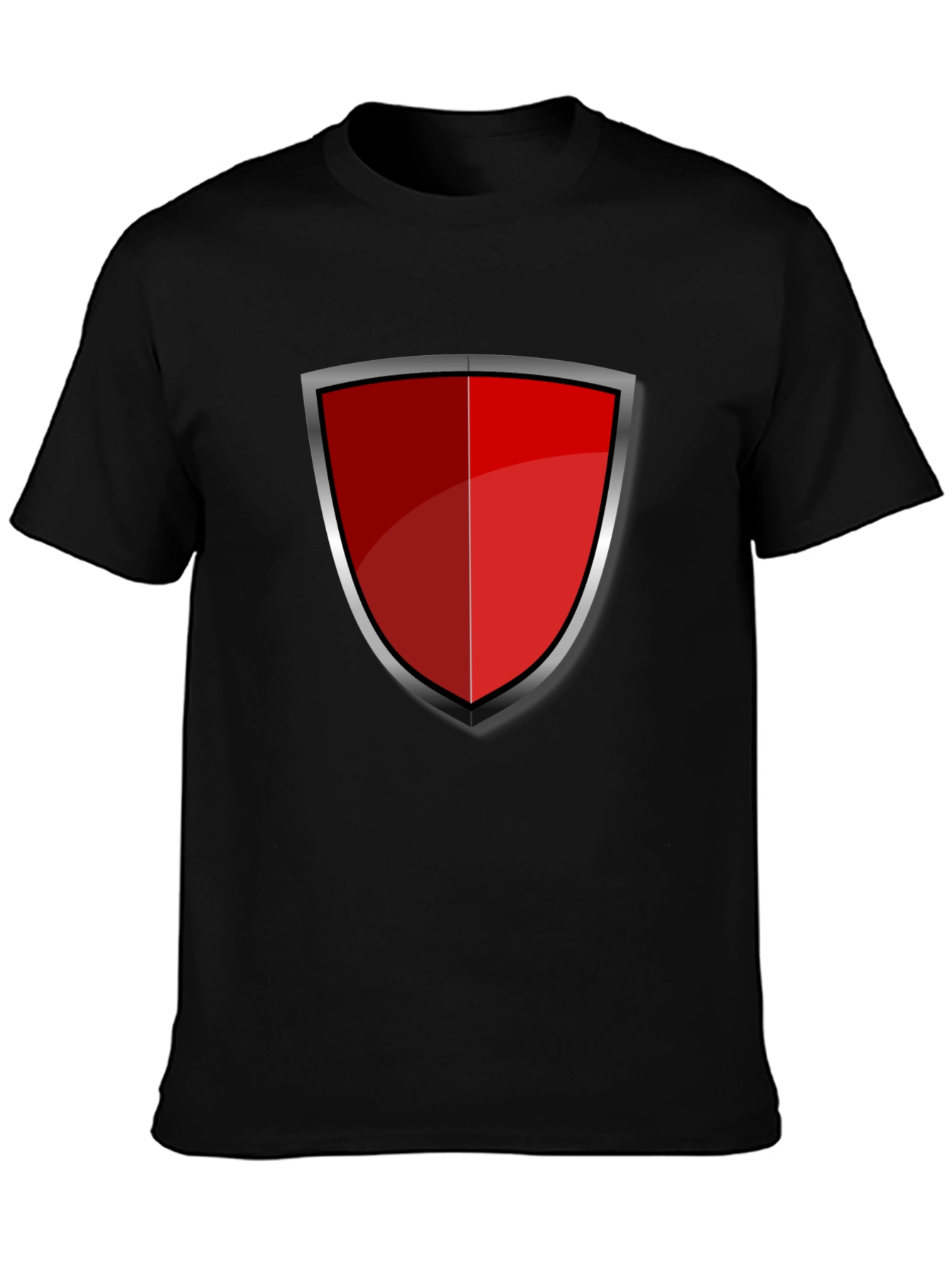 Red Shield Graphic Black T-Shirt