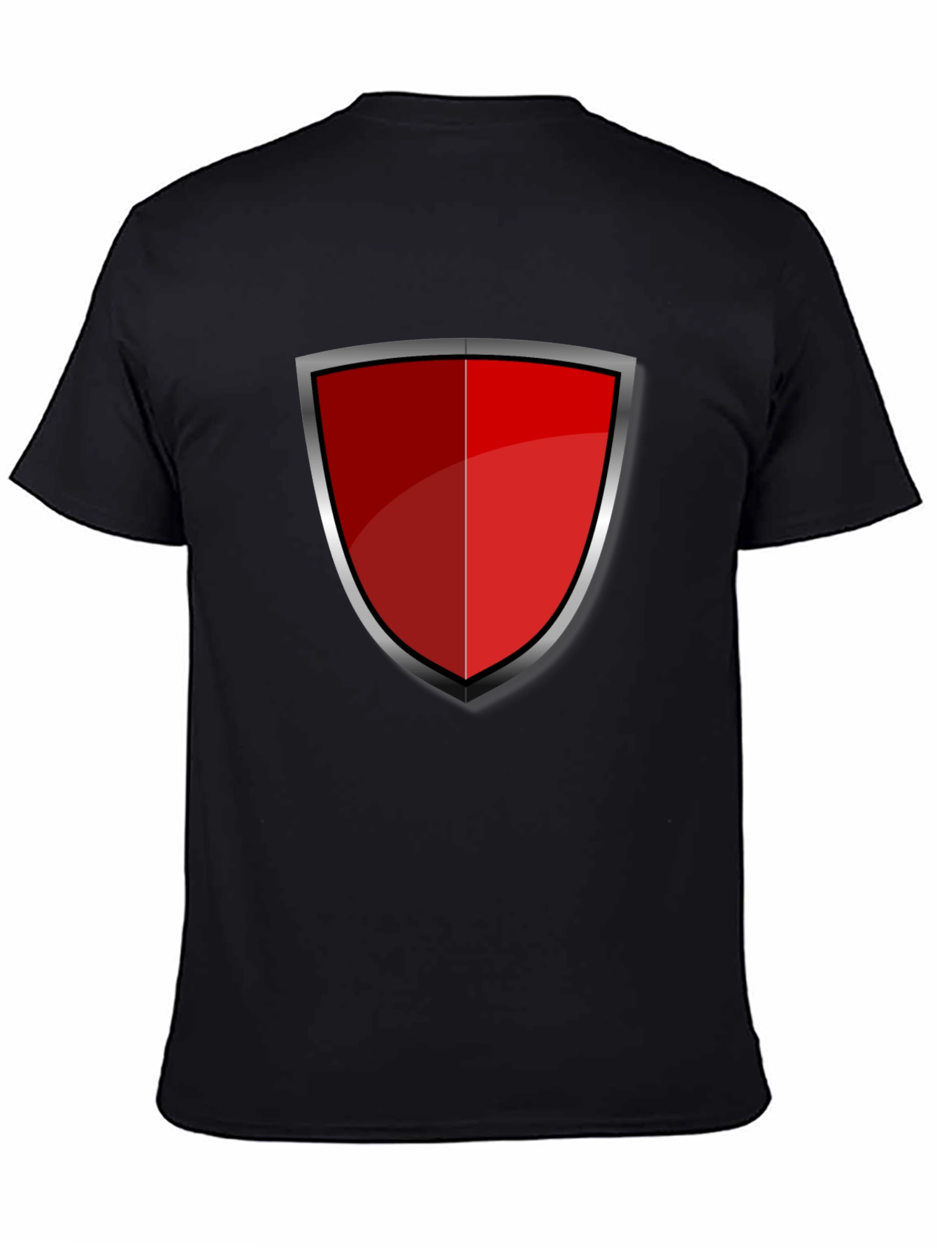 Red Shield Graphic Black T-Shirt